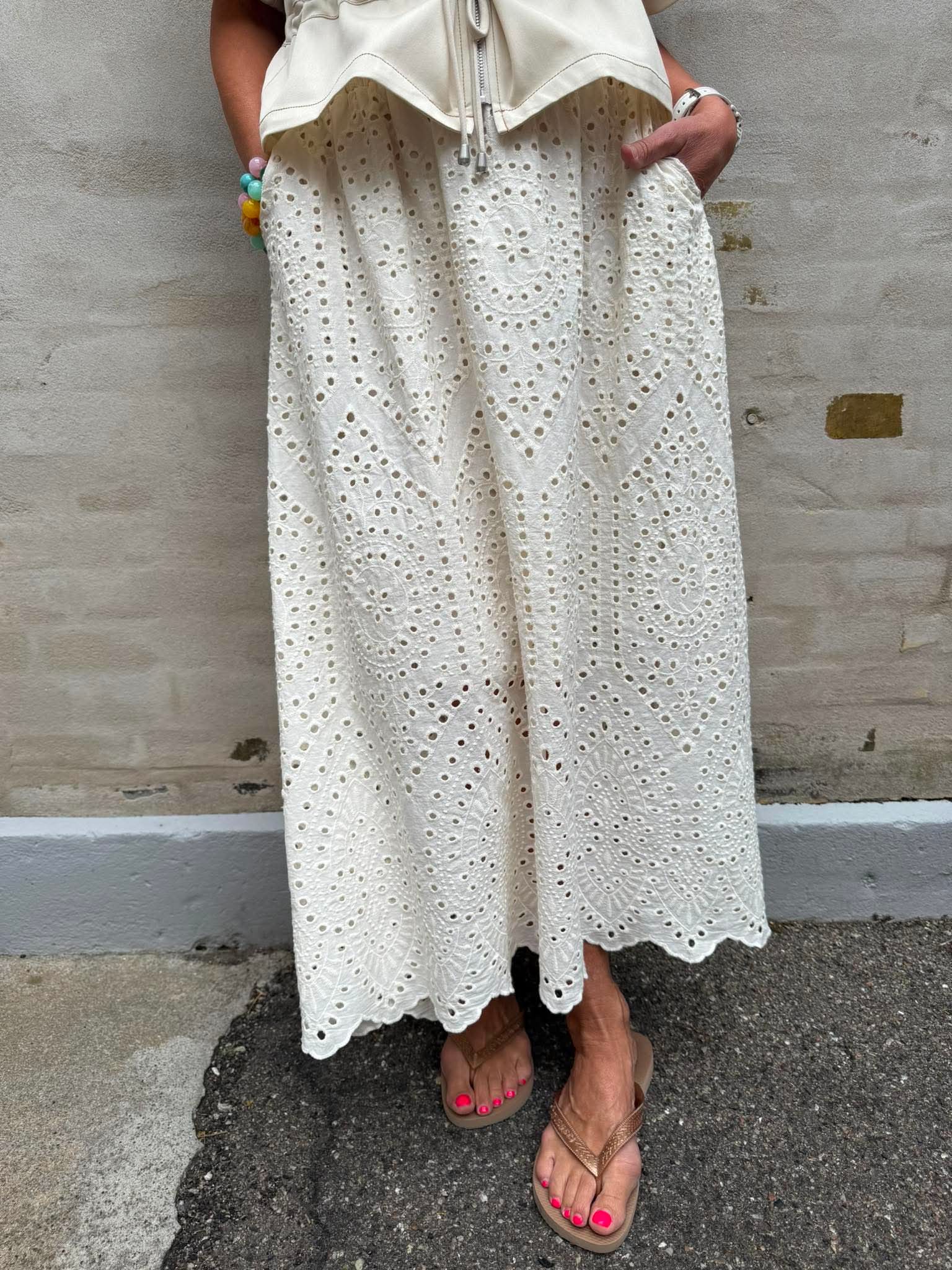 FREY lace skirt - Creme