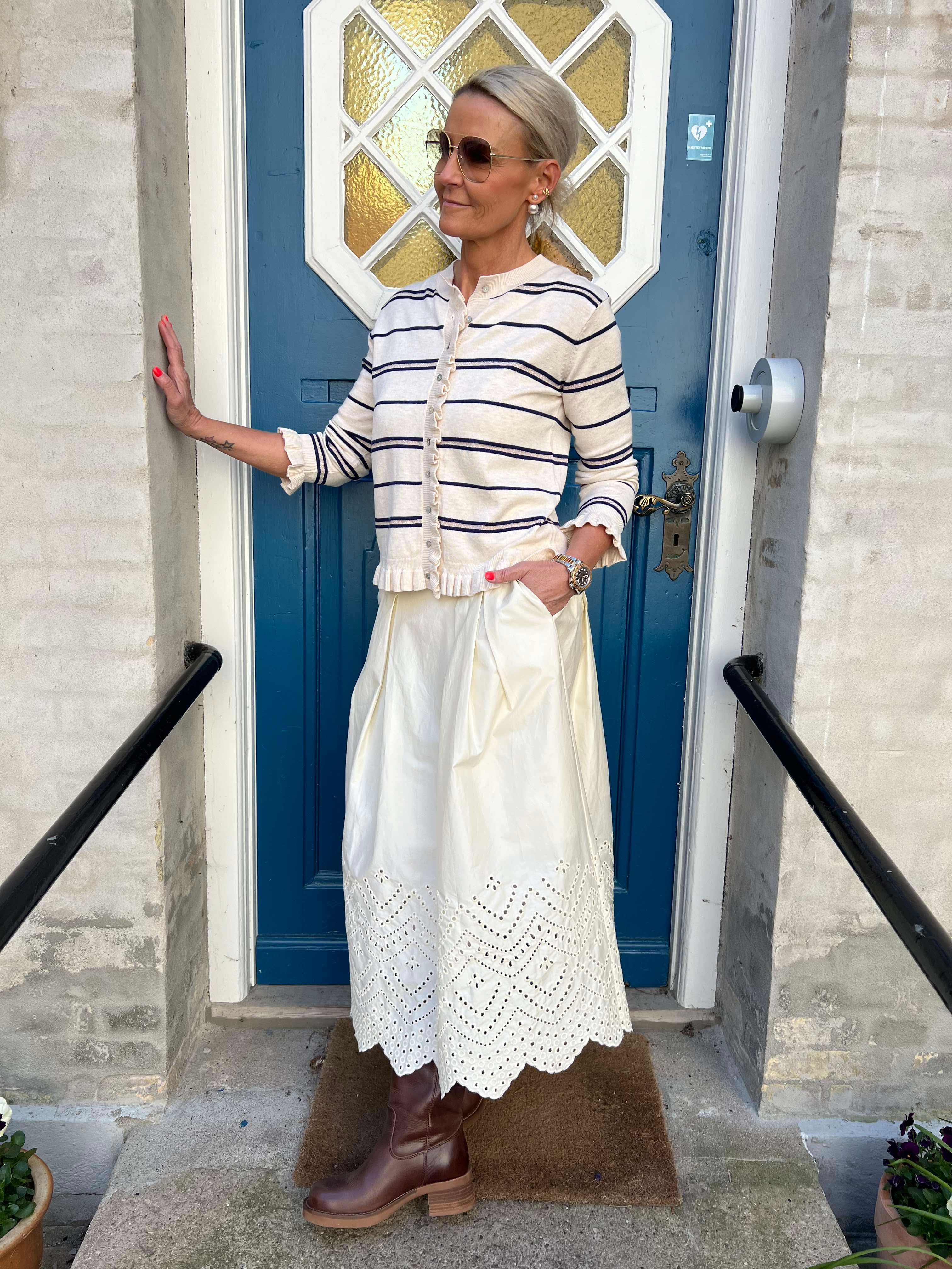 Poppy Anglaise Skirt Bone