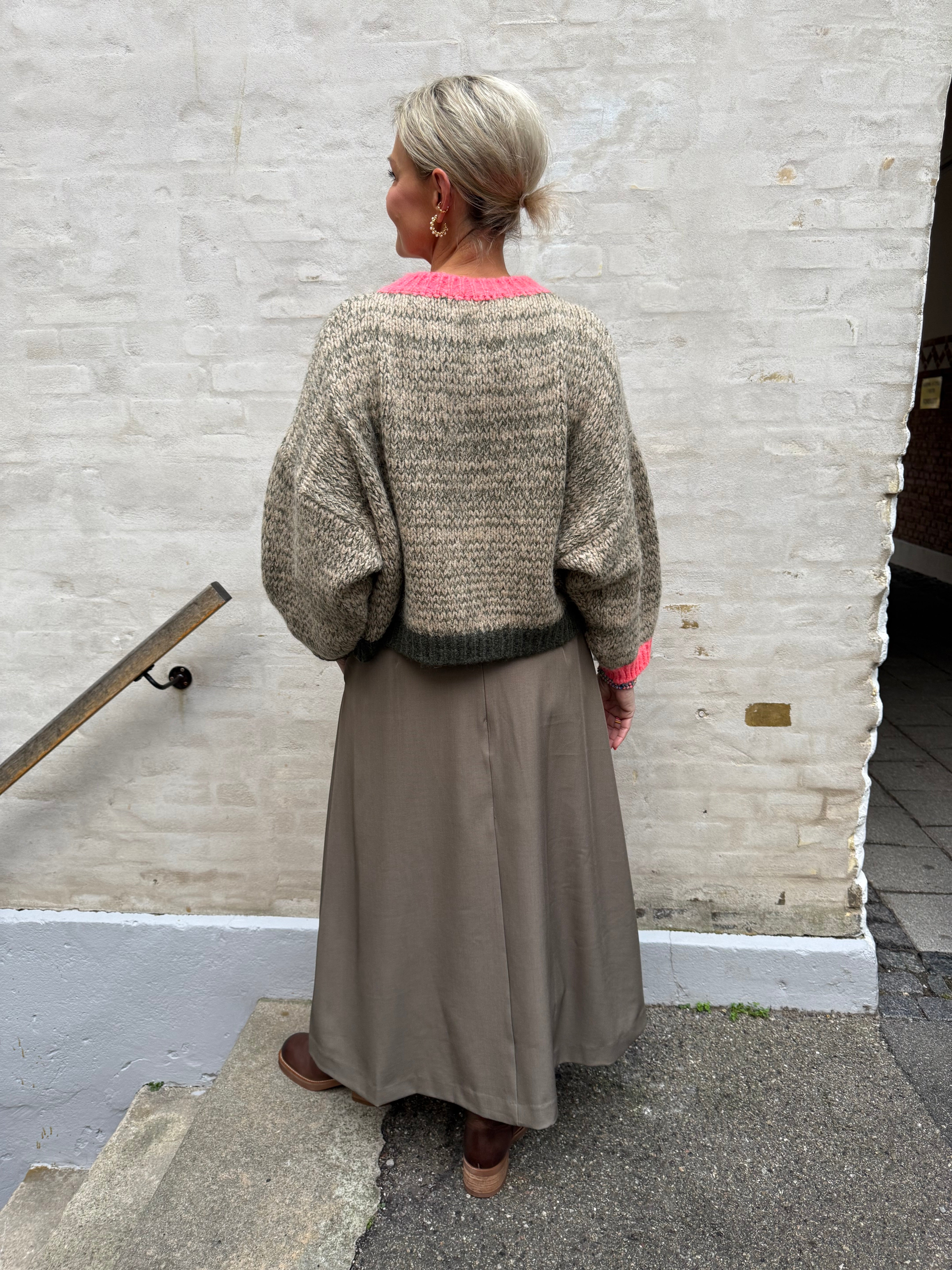 LunaCC Pocket Pleat Skirt - Walnut