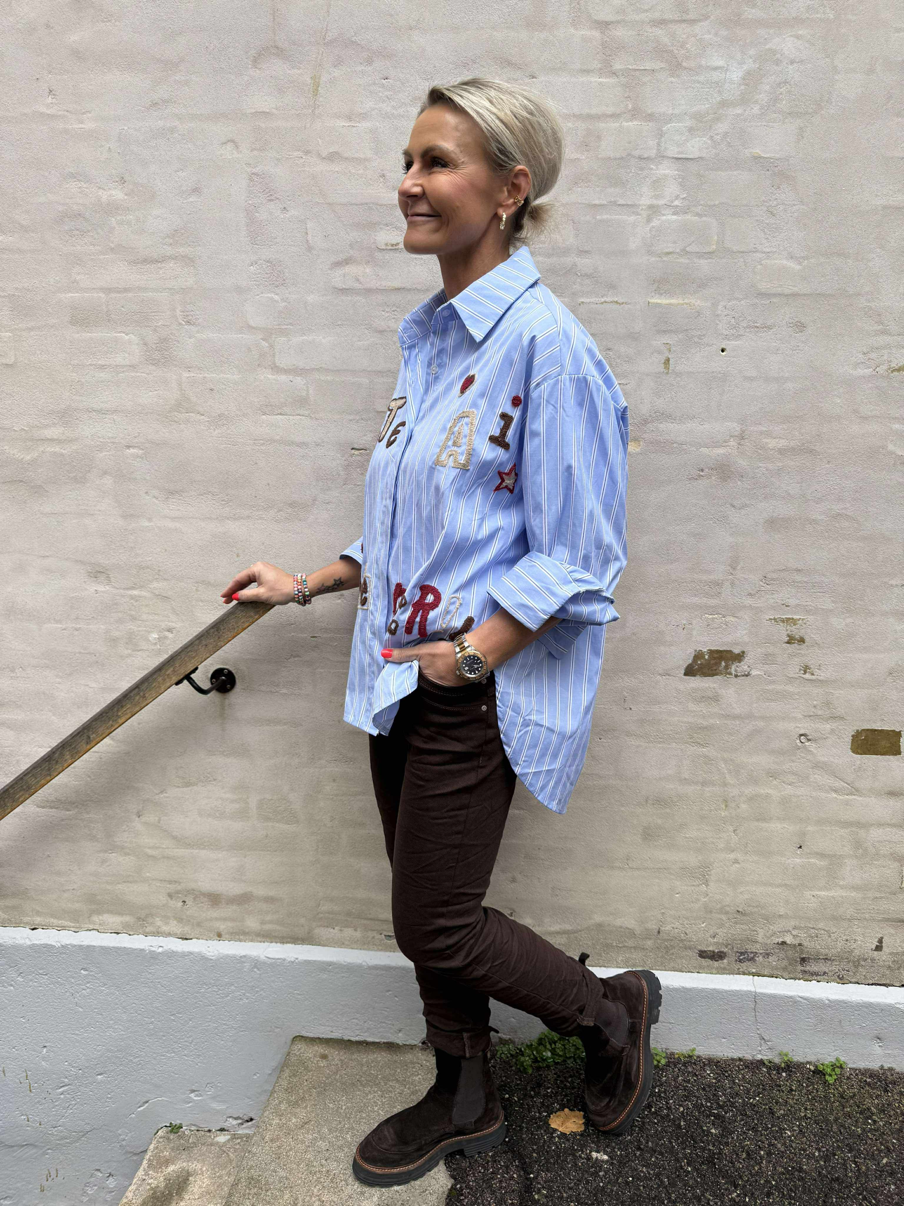 Faire Mer Skjorte - Blue Stripe