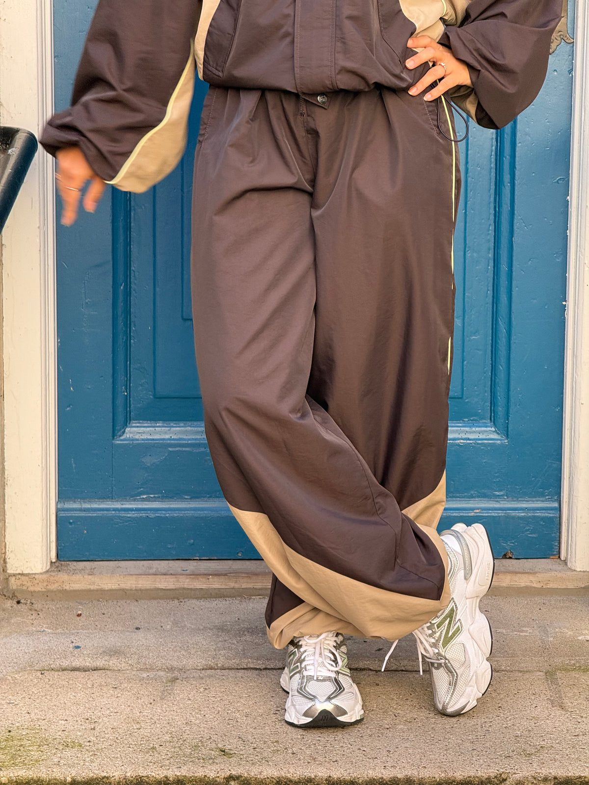 AloraCC Block Pant - Dark Brown