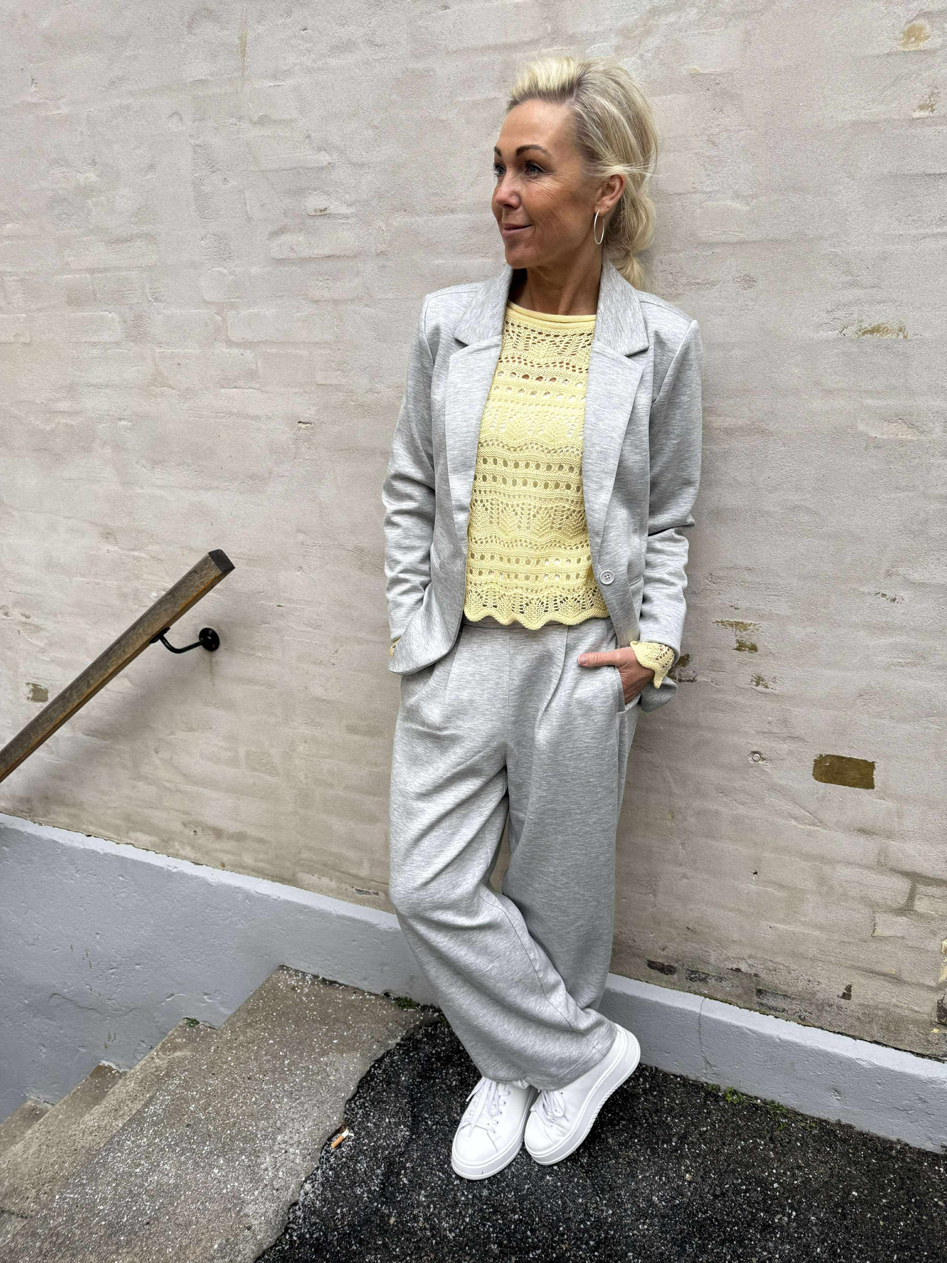 Buka Blazer - Light grey melange