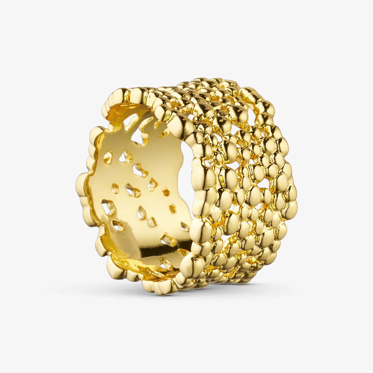 Big Boble Ring - 18 karat guldbelagt