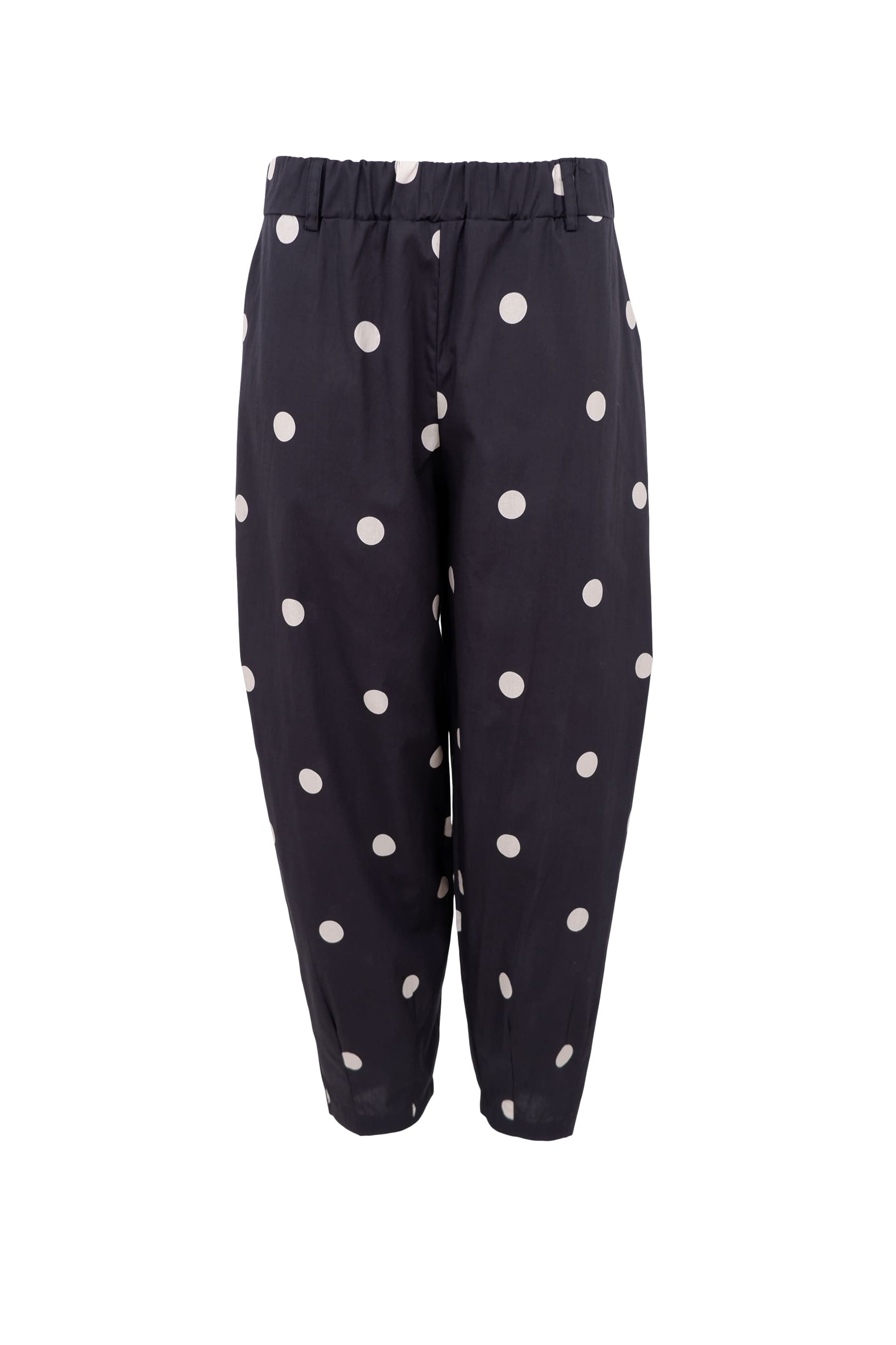 Abbie Barrel Pant - Black Dot