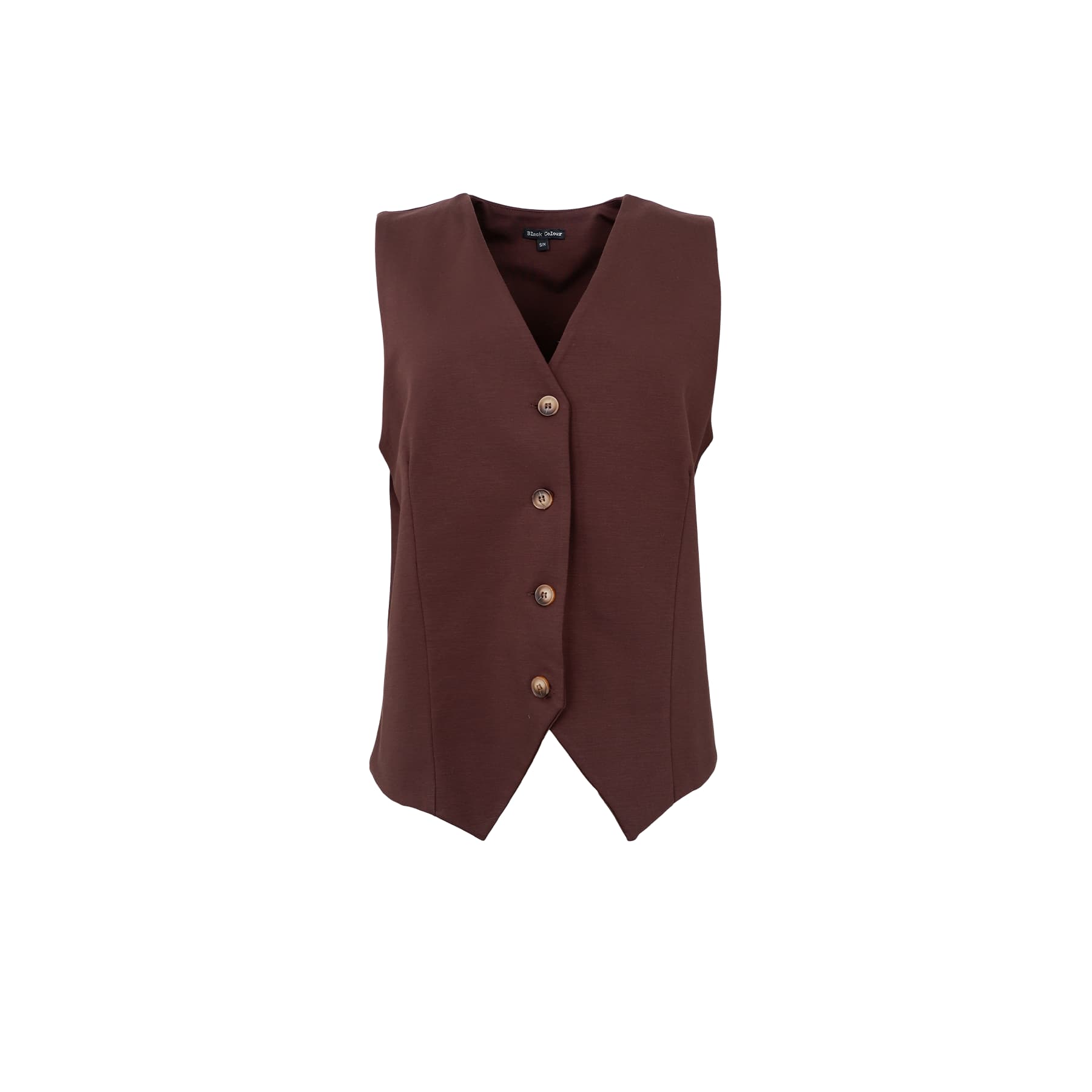 DAVI casual vest - Coffee