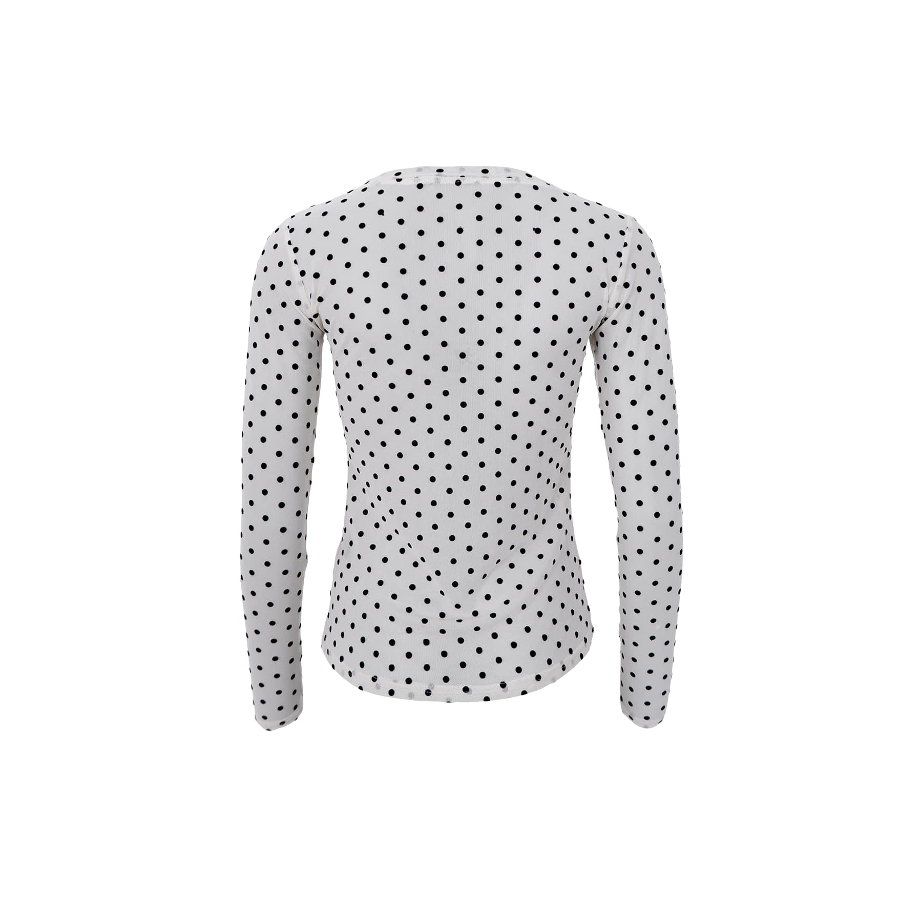 JENNIE Dotted Mesh Blouse - Off White