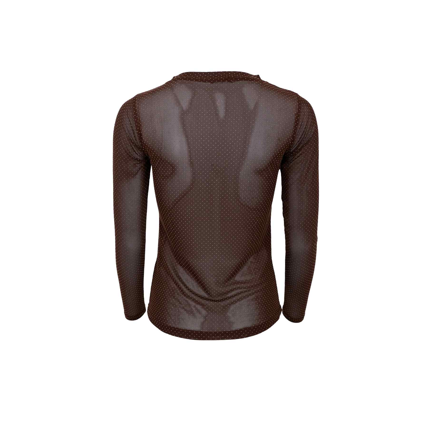 JESSIE Mesh Blouse - Coffee