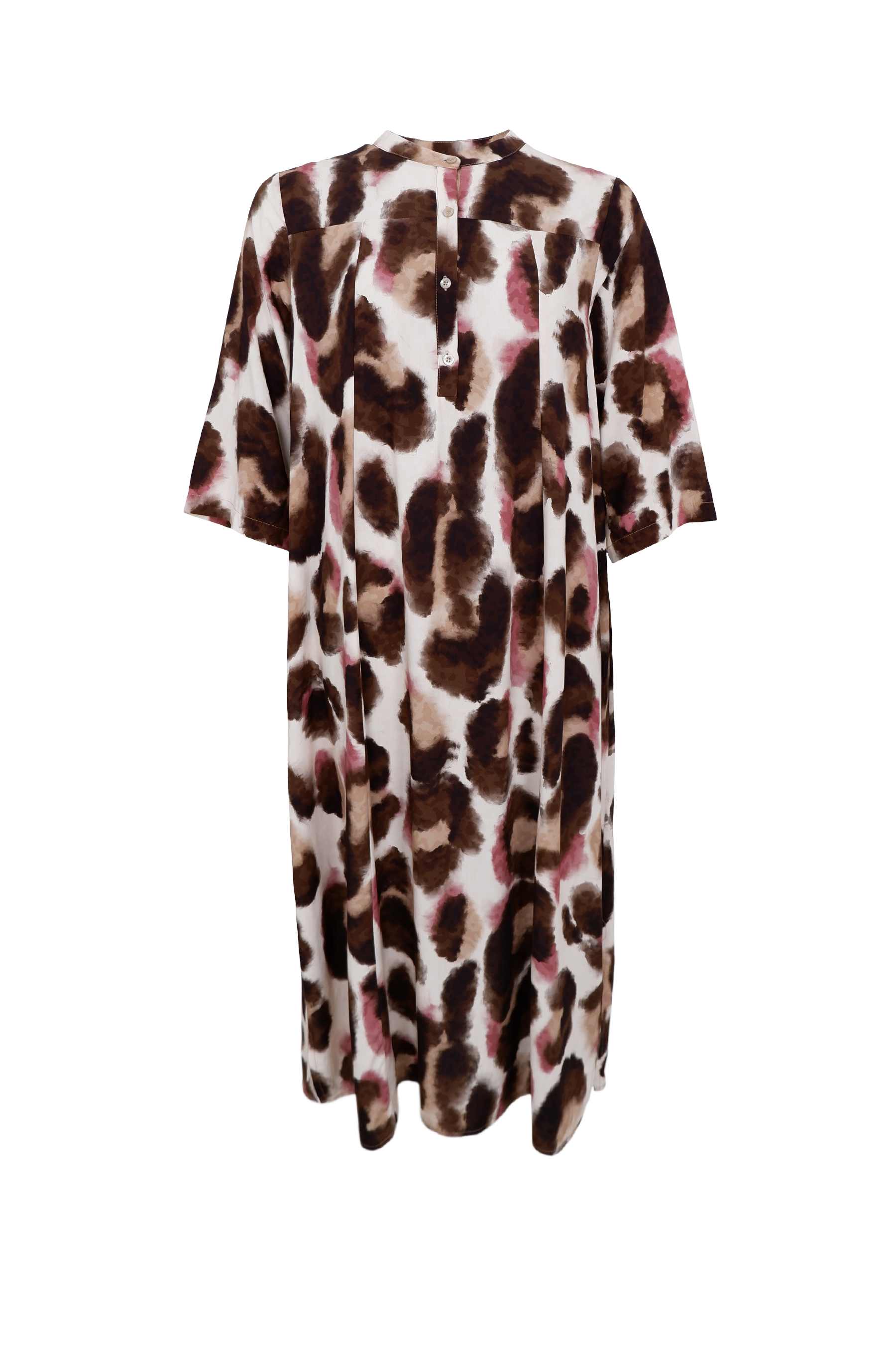 KENNA shirt dress - Brown Rose