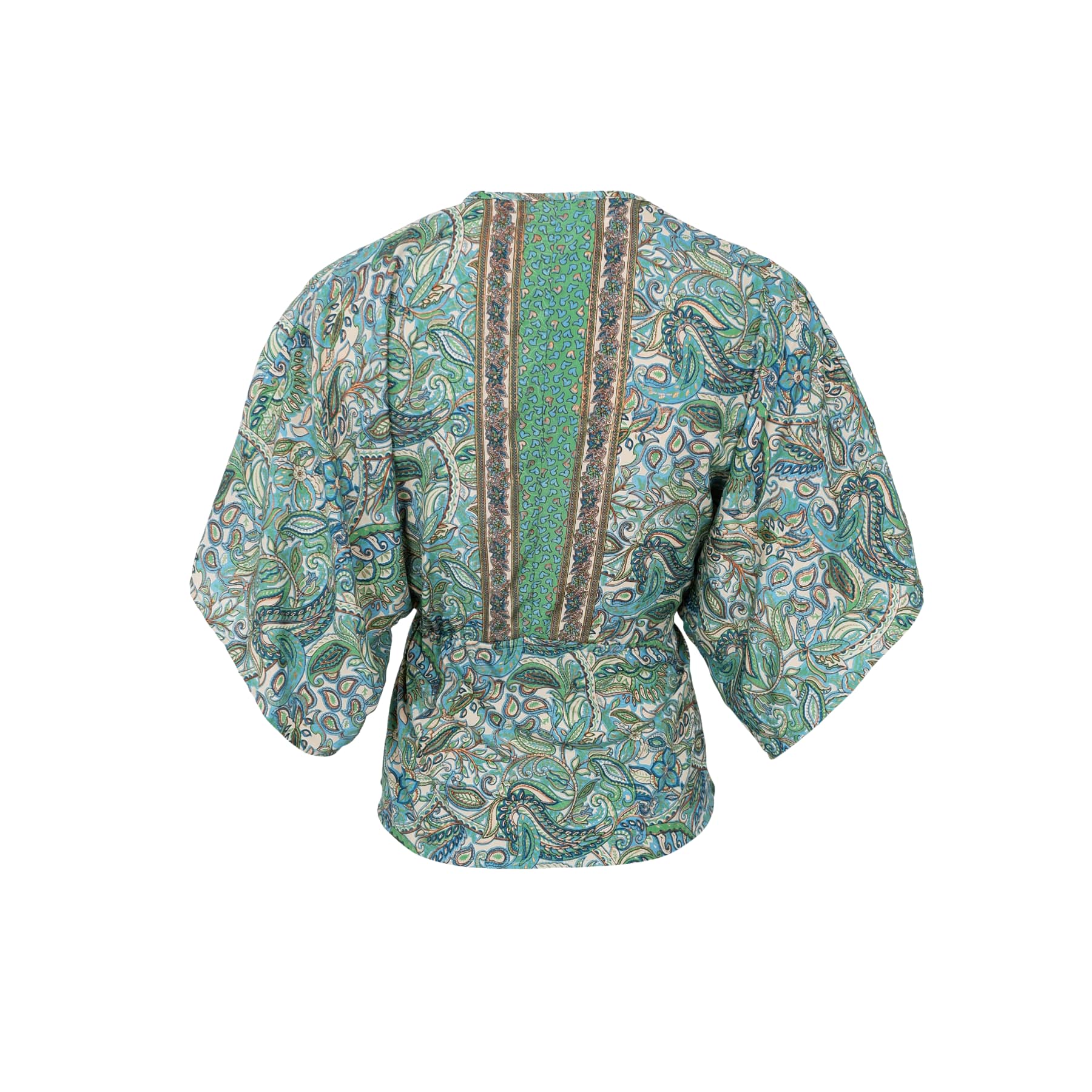 LUNA V-neck blouse - Sea Green