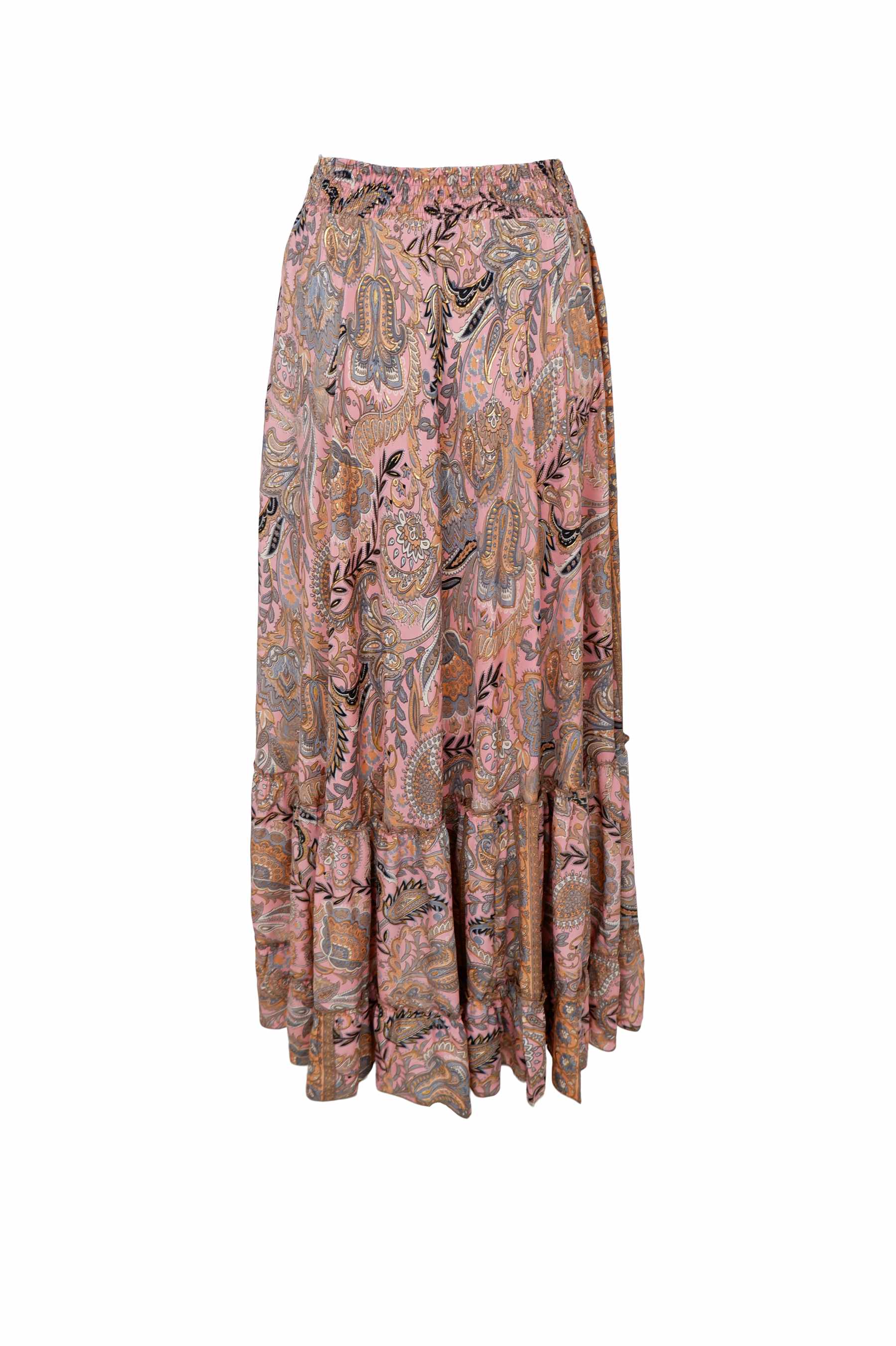 LUNA maxi frill skirt - Imperial Rose