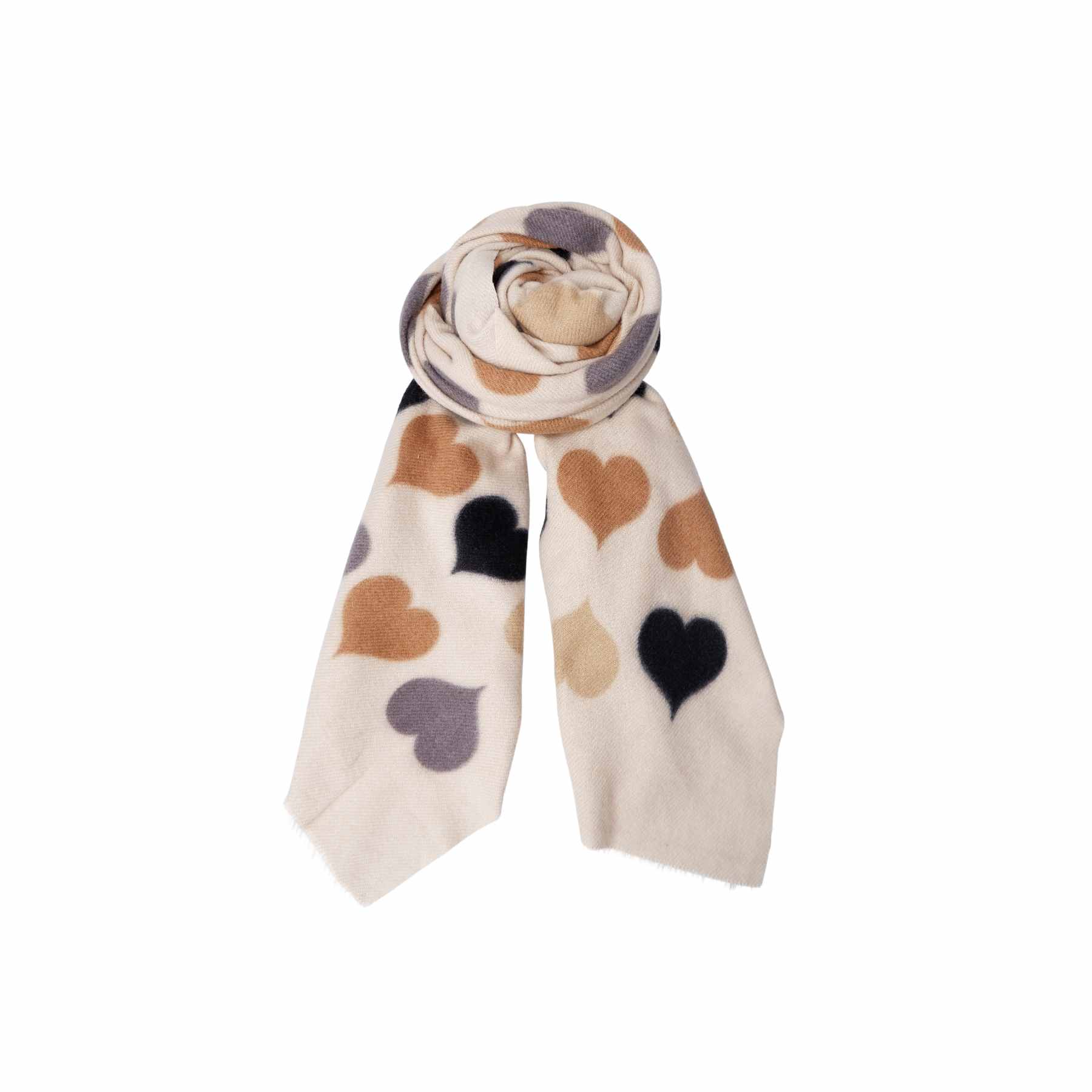 RUMI heart winter scarf - Creme
