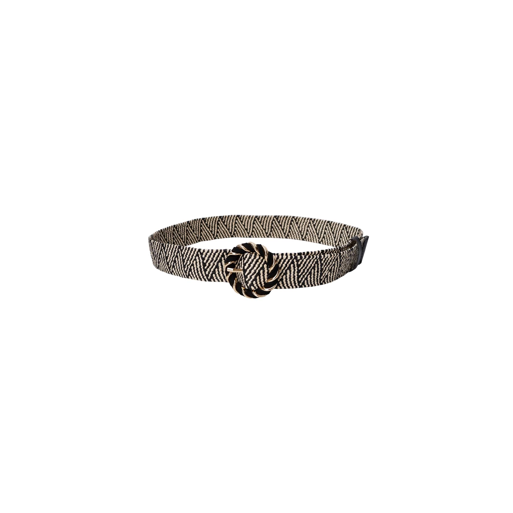 TWIST jute belt - Black