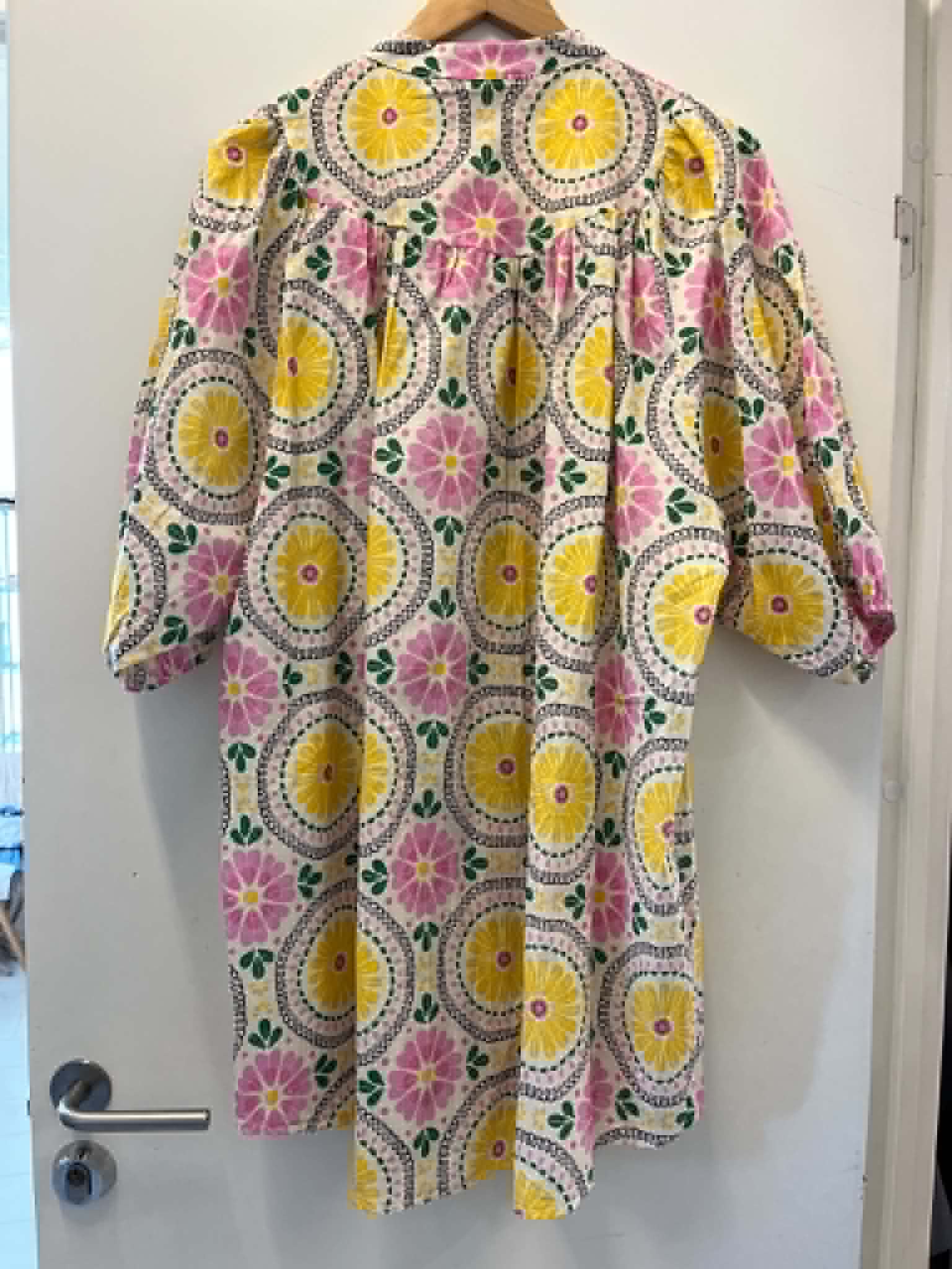 Summer Flower Tunic - PINK YELLOW FLOWER