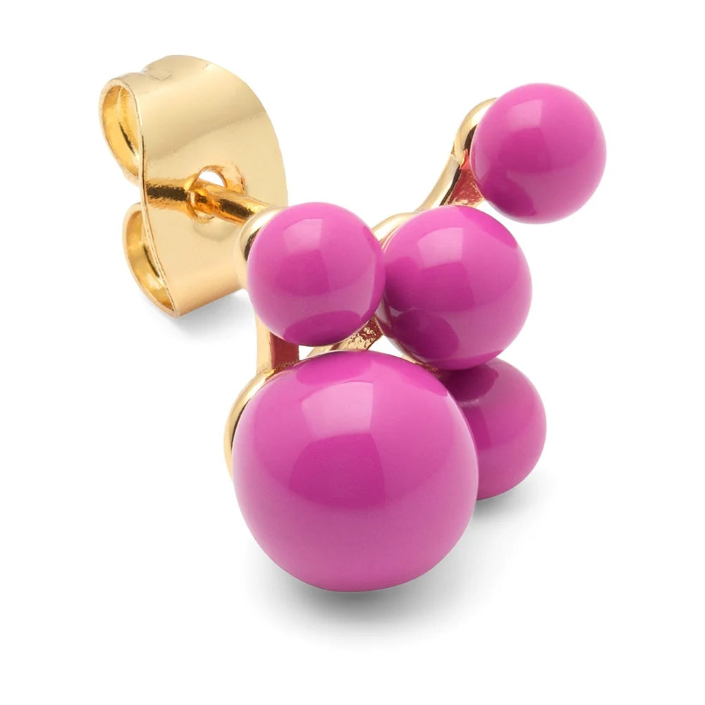 Bouquet Cloud Ørering - Electric Fuchsia Pink