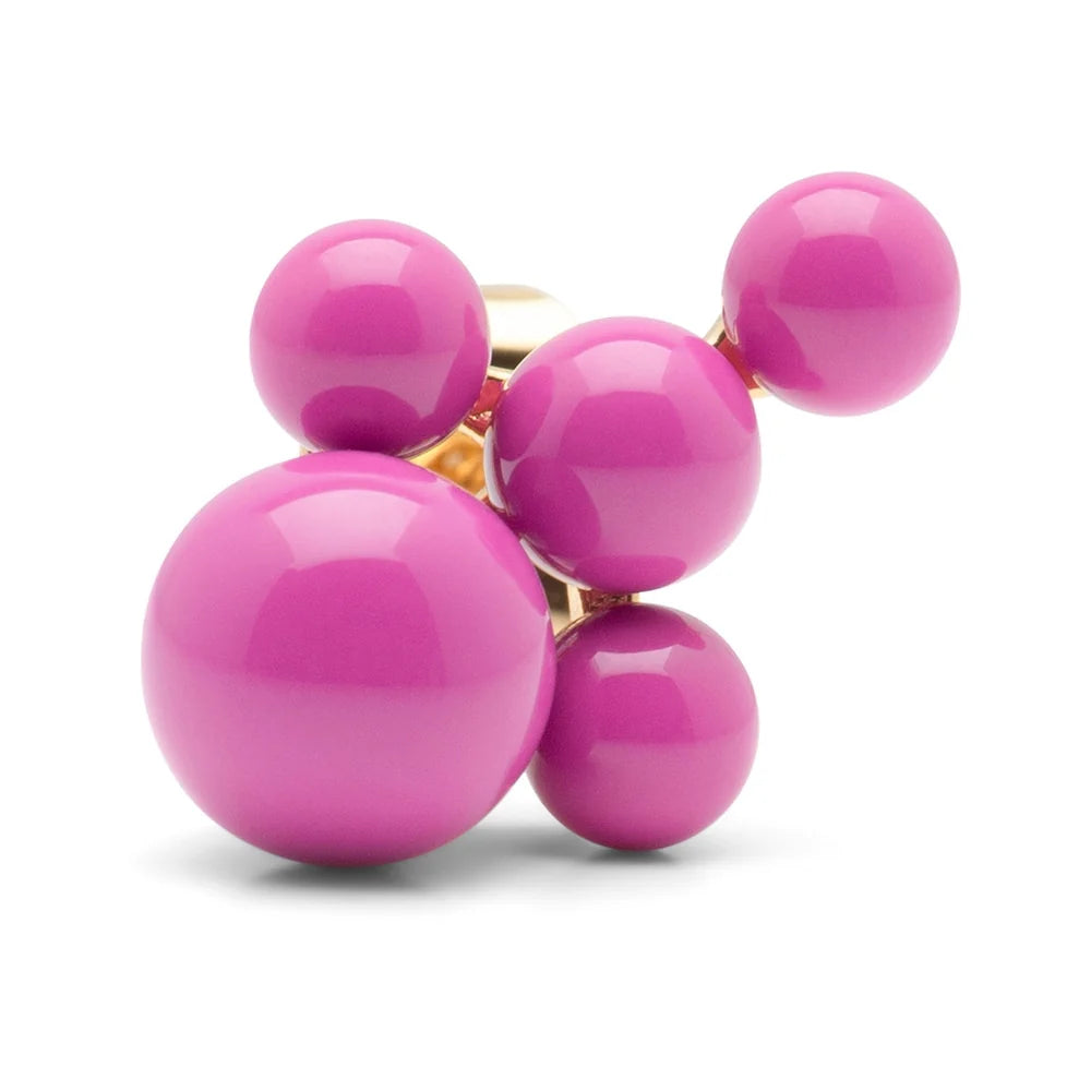 Bouquet Cloud Ørering - Electric Fuchsia Pink