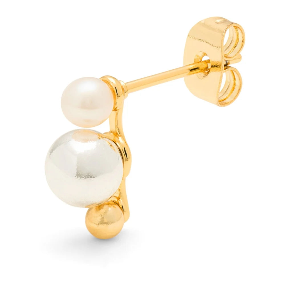 Bouquet Drip ørering 1 stk - Gold plated