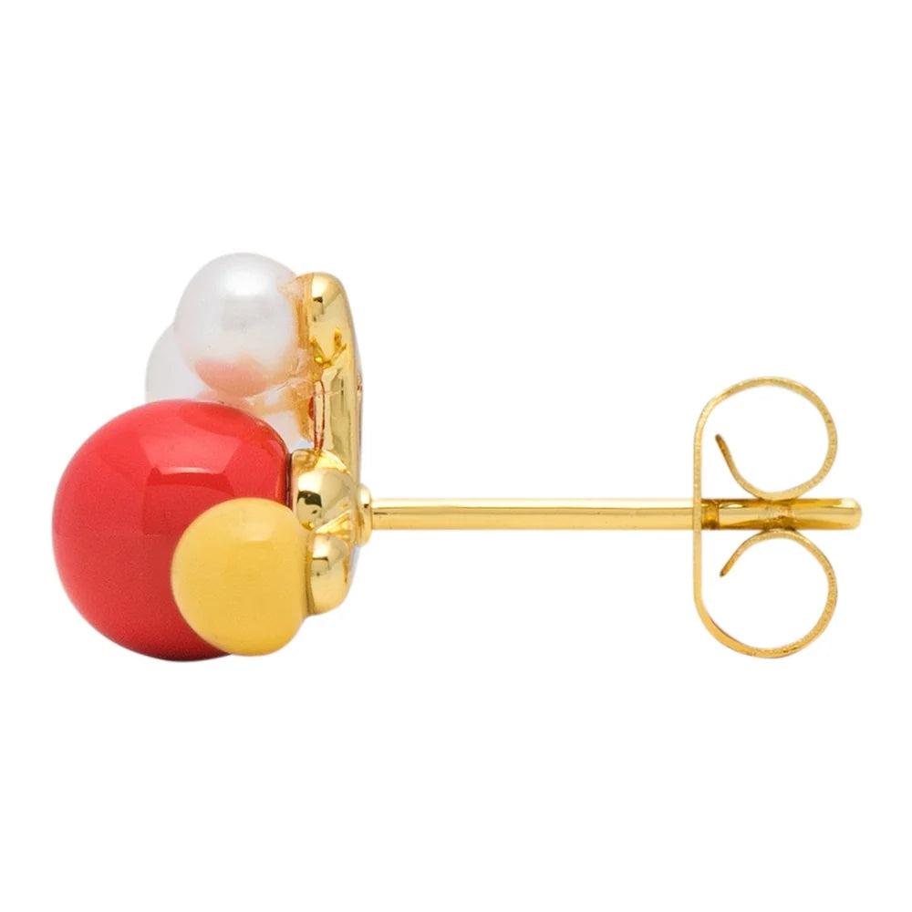 Bouquet Red ørering 1 stk - Guld