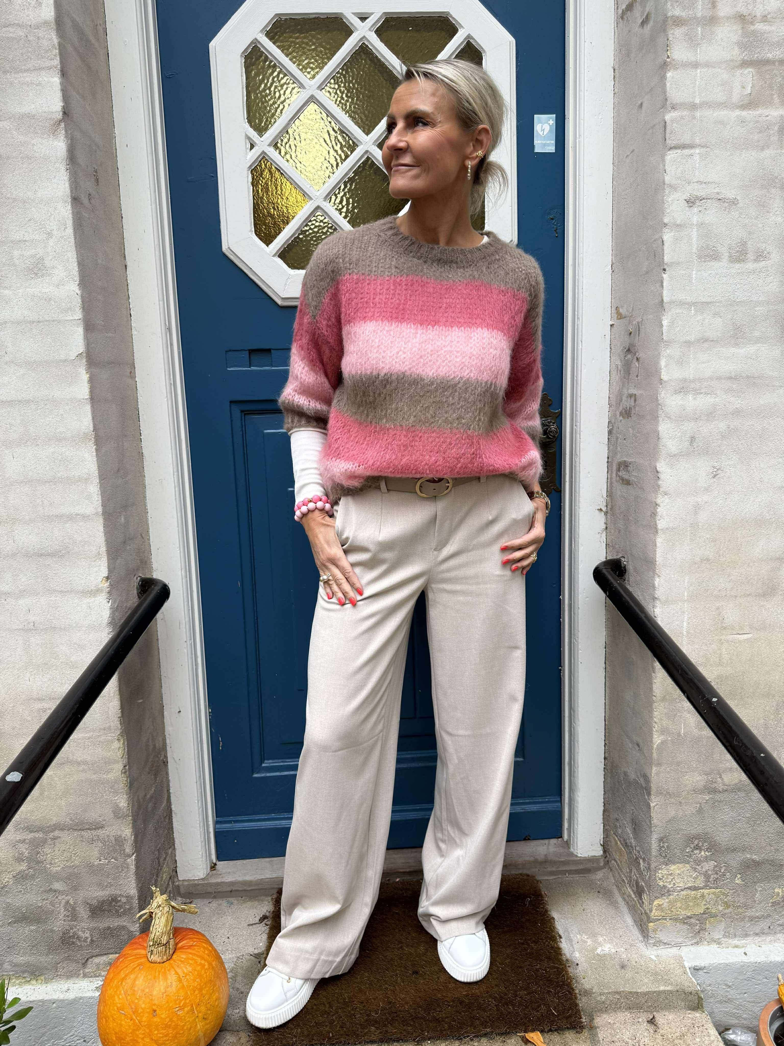 Lucia Knit - Brown/Rose