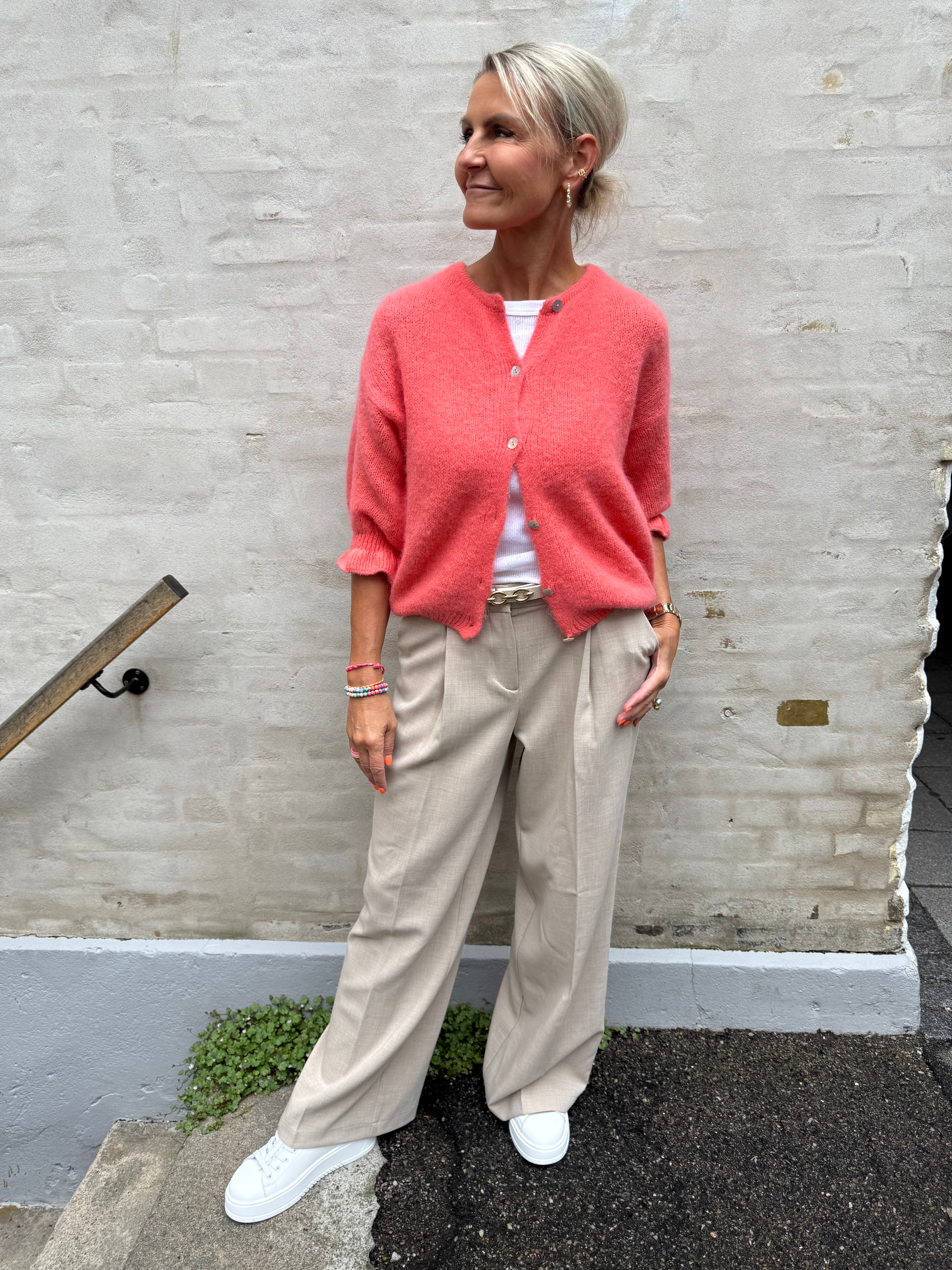 Ivy wide pant tannin melange