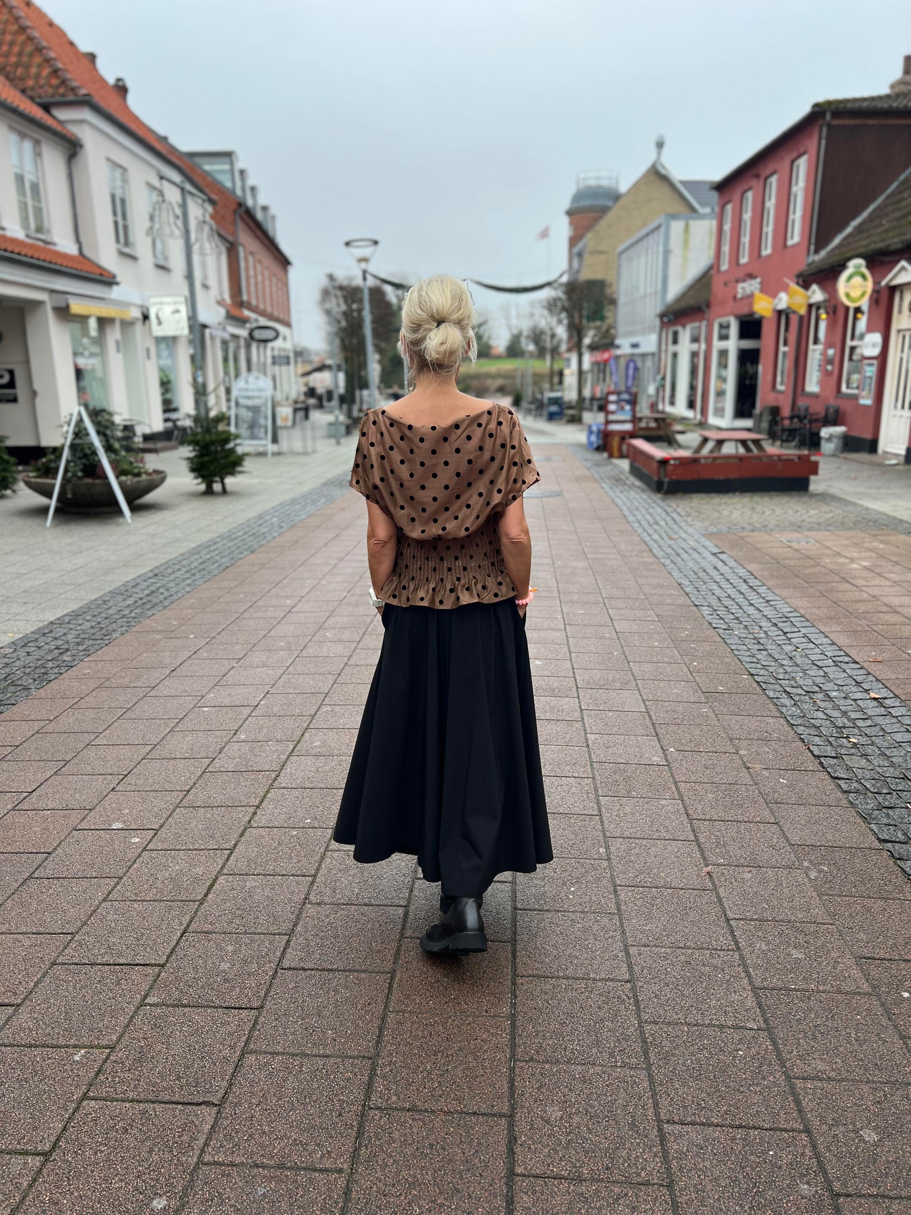 DAVINA split skirt - Black