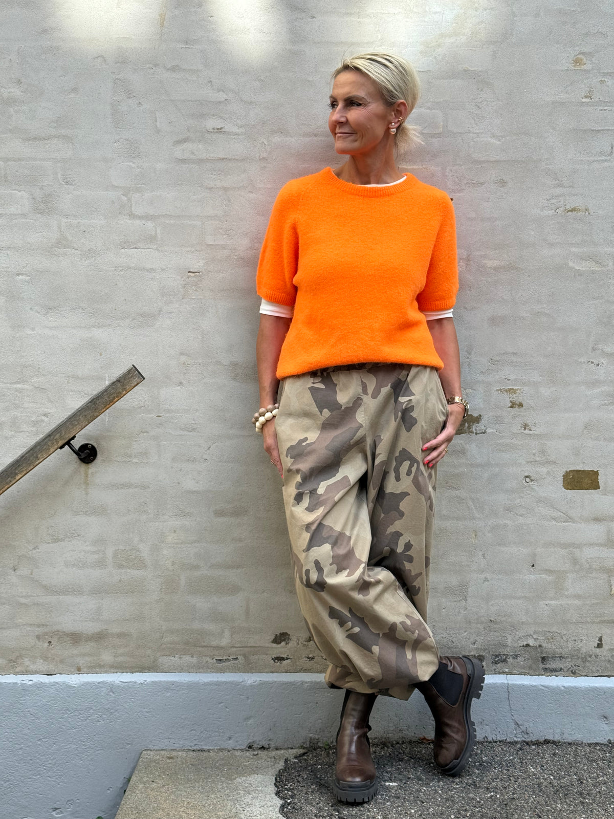 ALLY Balloon Pant - Brown Carmouflage