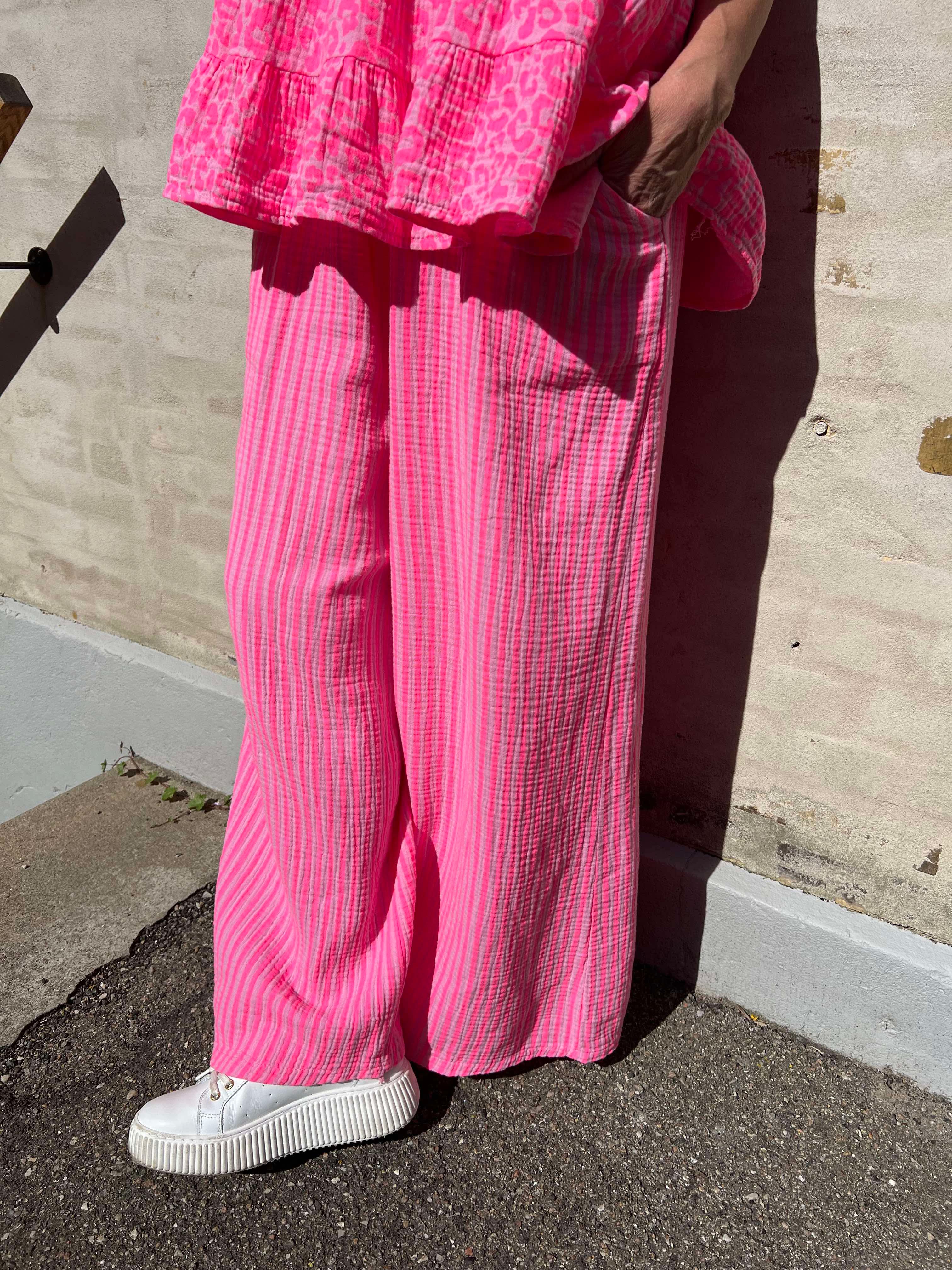 Diddy pant strib pink