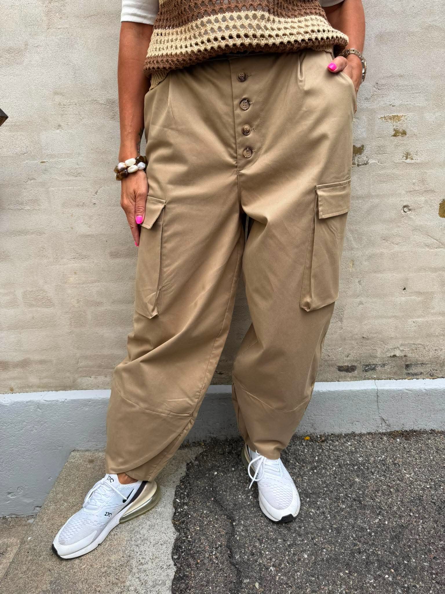 Leopanto Pants - Beige