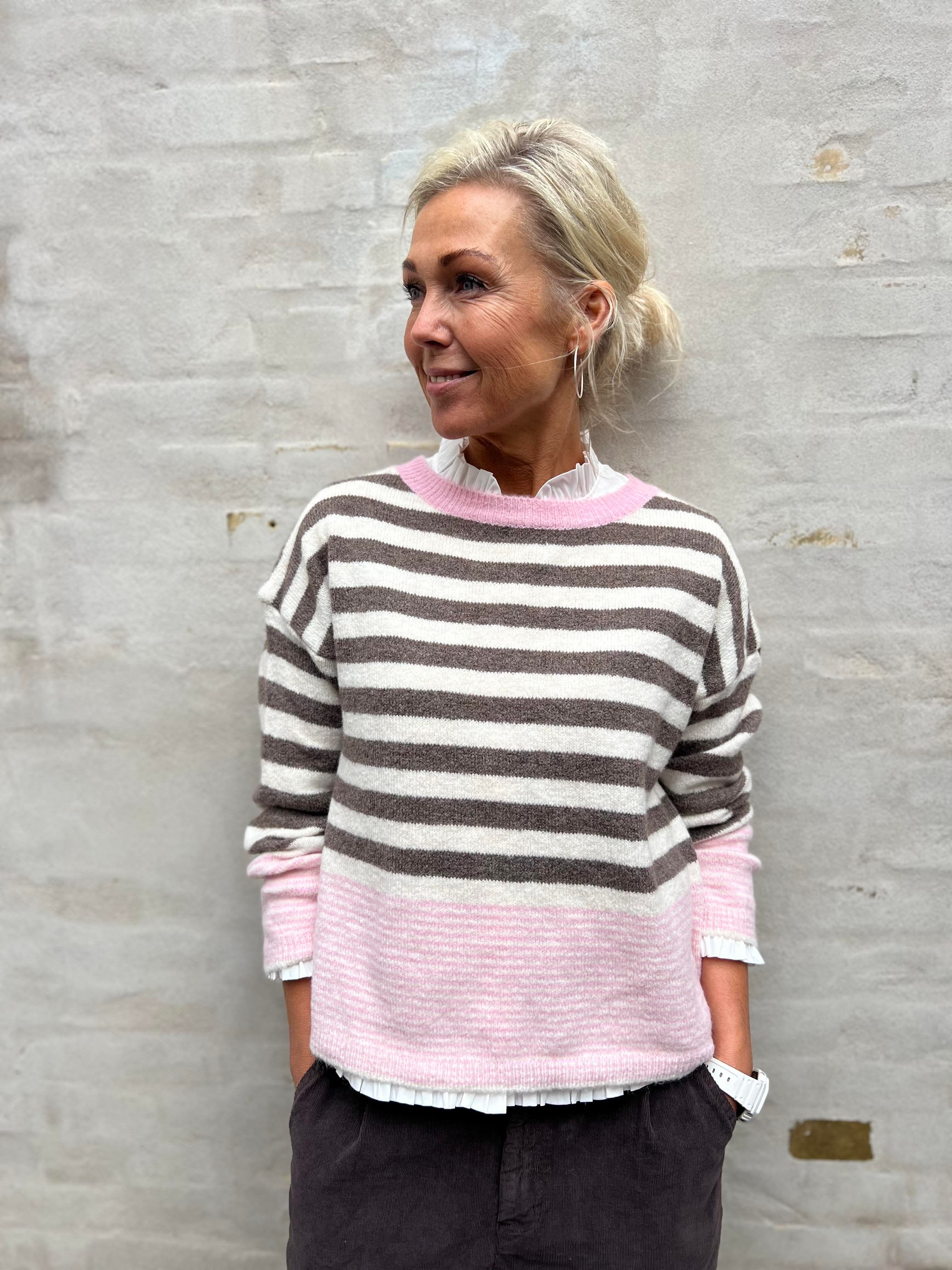 Elara Knit - Fango/Burro/Rosa