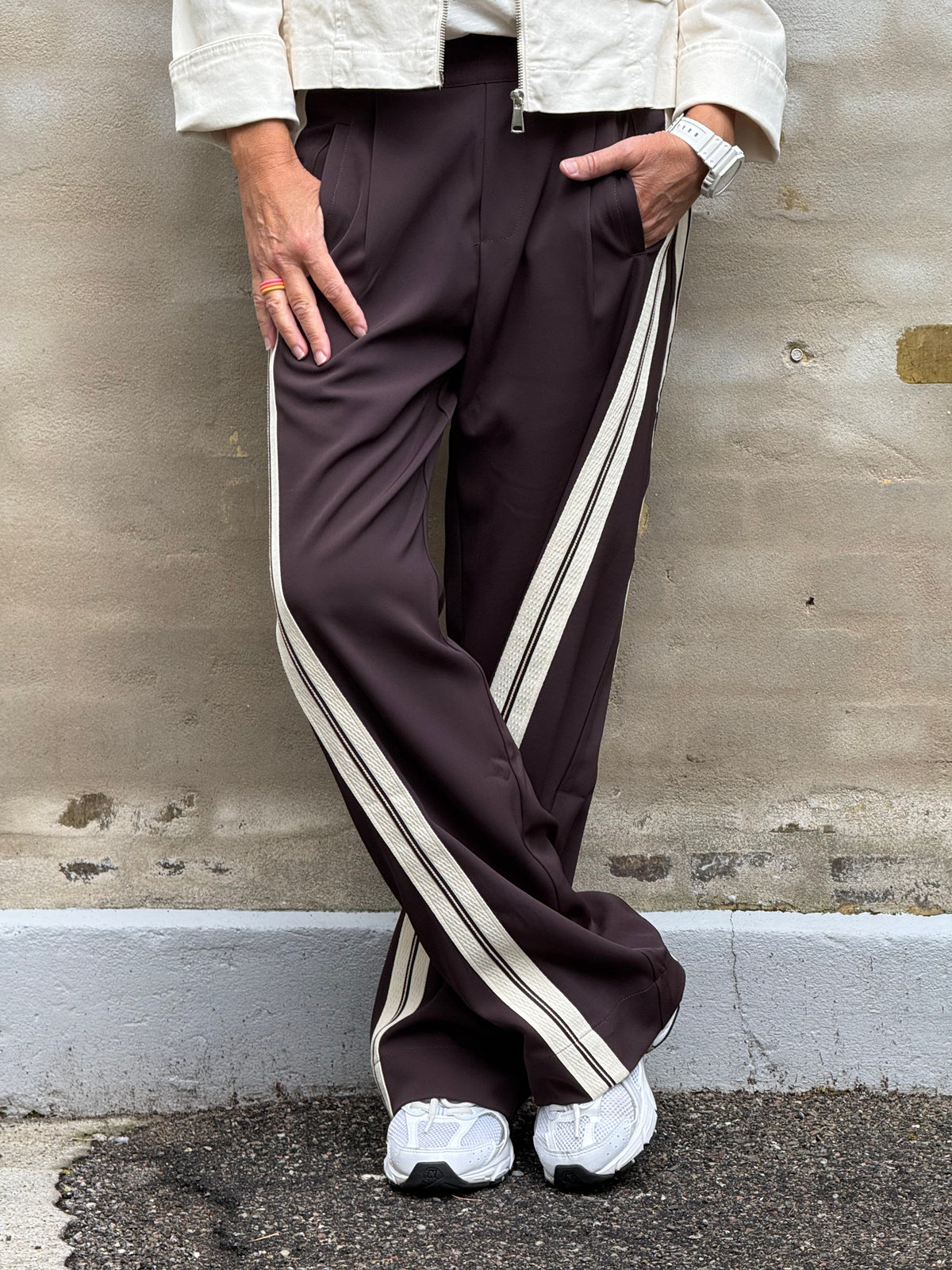AliniCC Double Panel Pant - Dark Brown