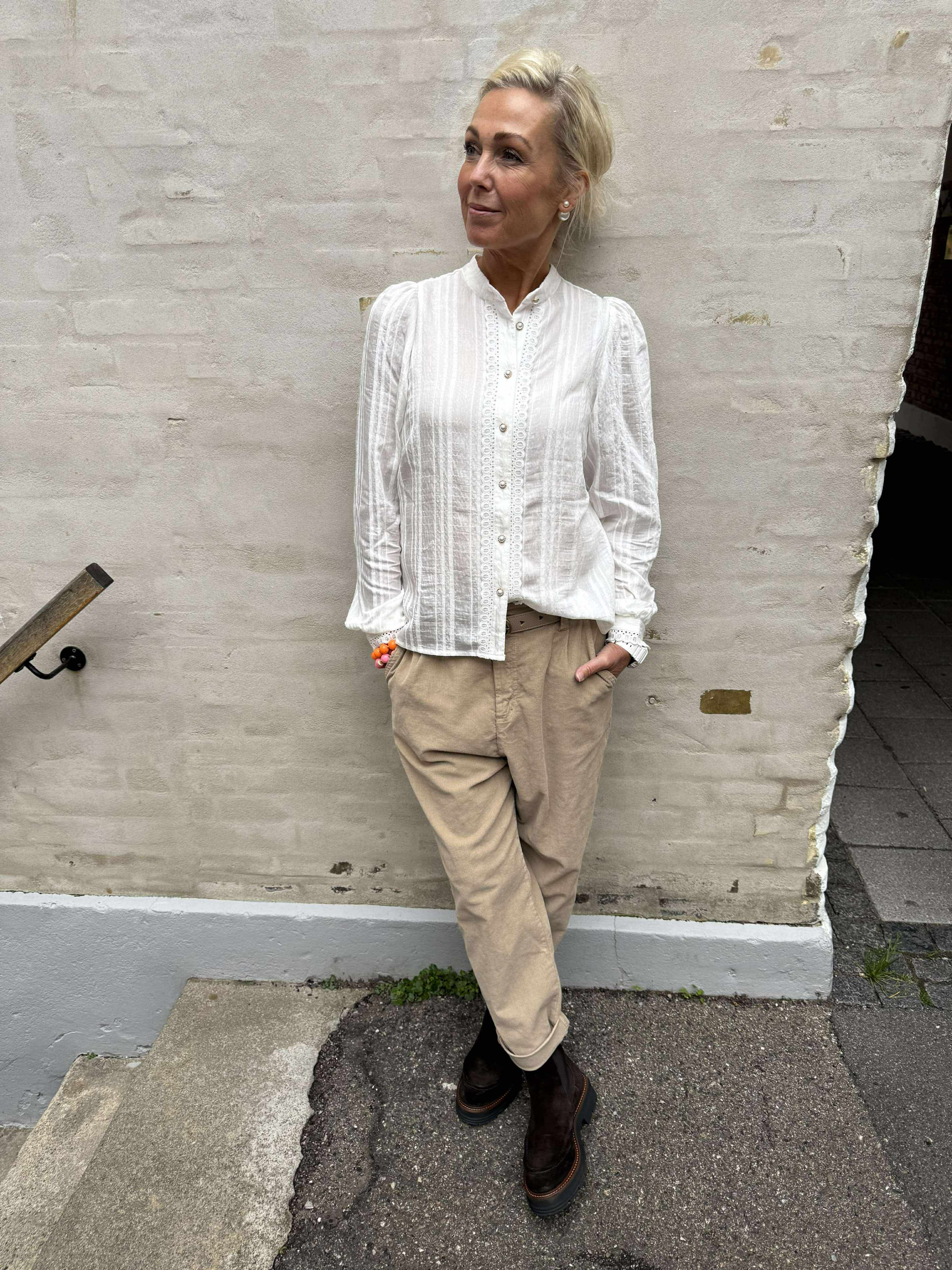 KesiCC Lace Shirt - White