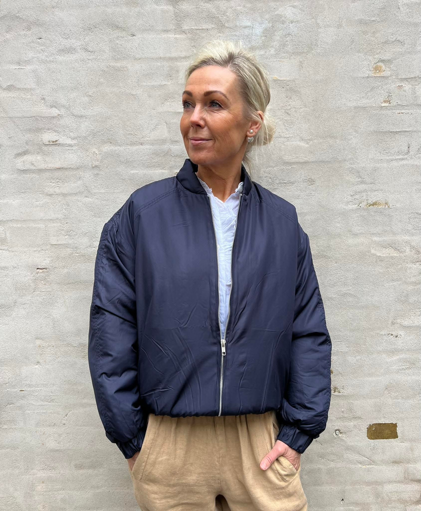 Lobster Bomber jacket - Navy Blue