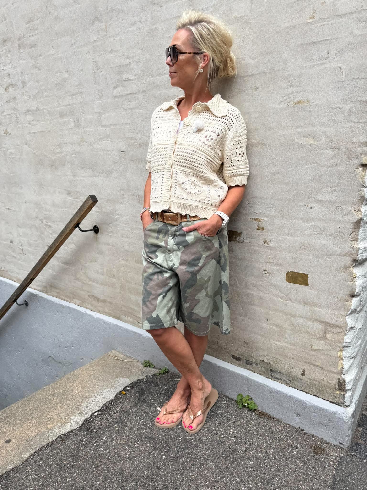 Crush Shorts - Beige Camo