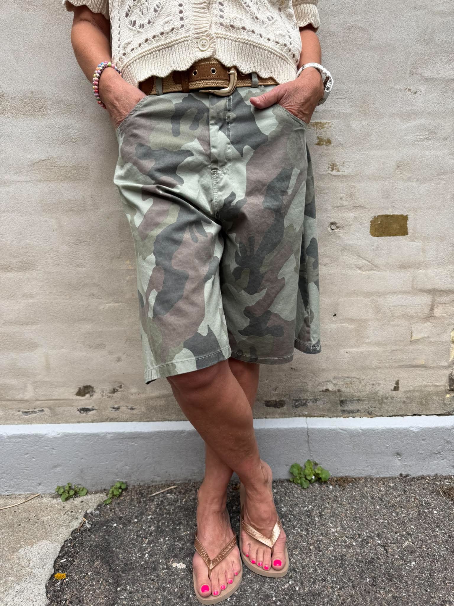 Crush Shorts - Beige Camo