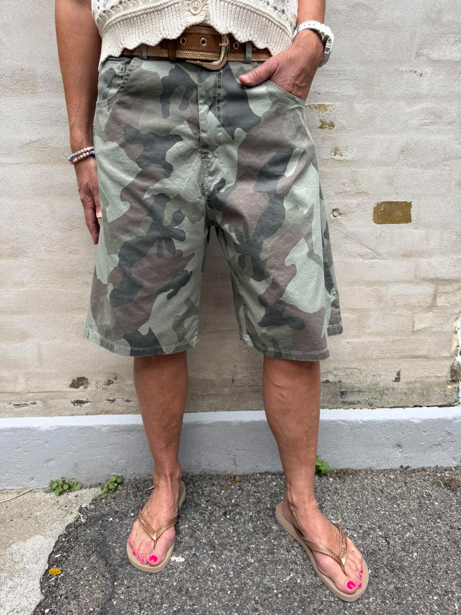 Crush Shorts - Beige Camo