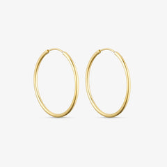 Classic Hoops 30 mm - 18 karat guldbelagt