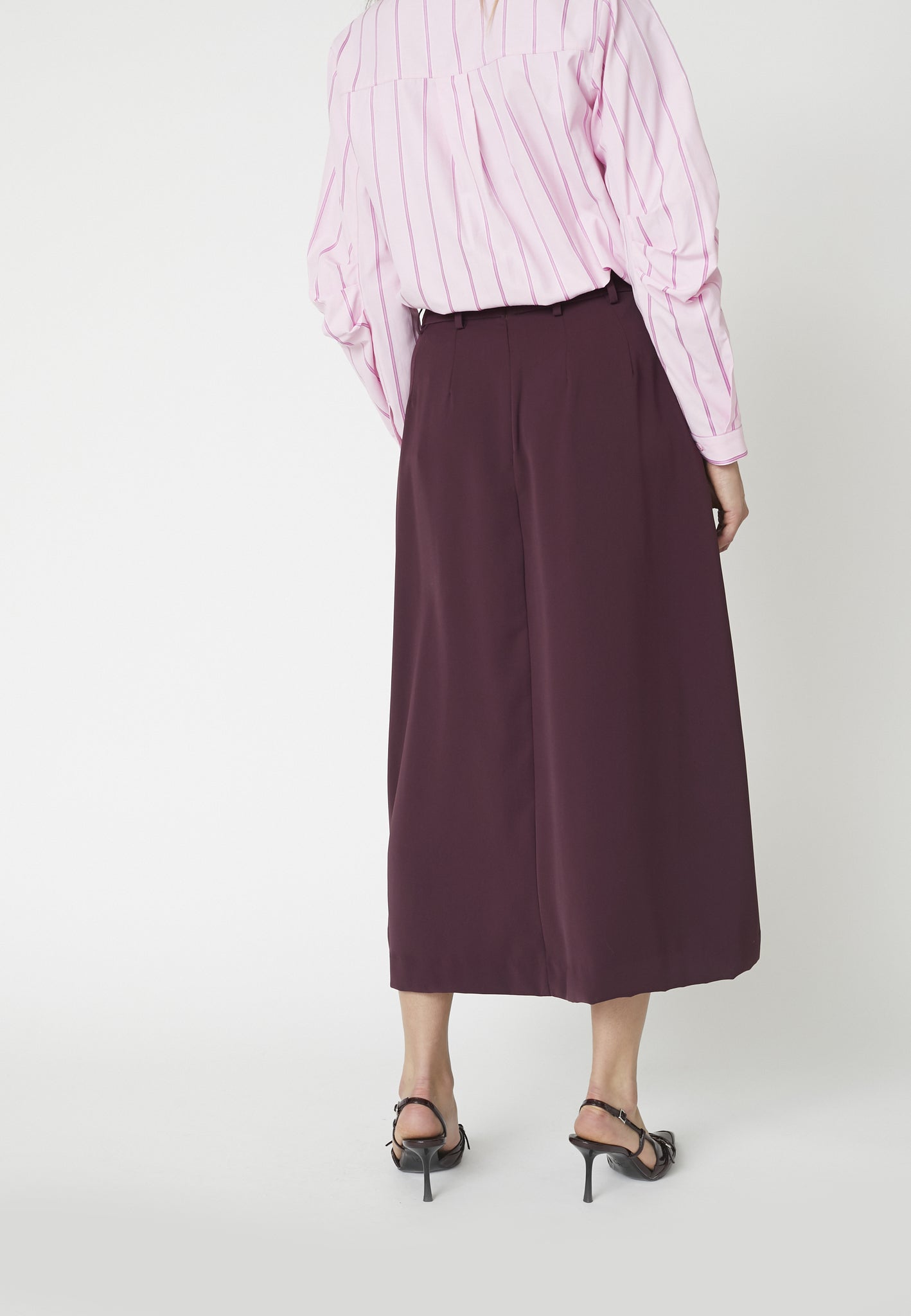 Anya pleat skirt - Winered