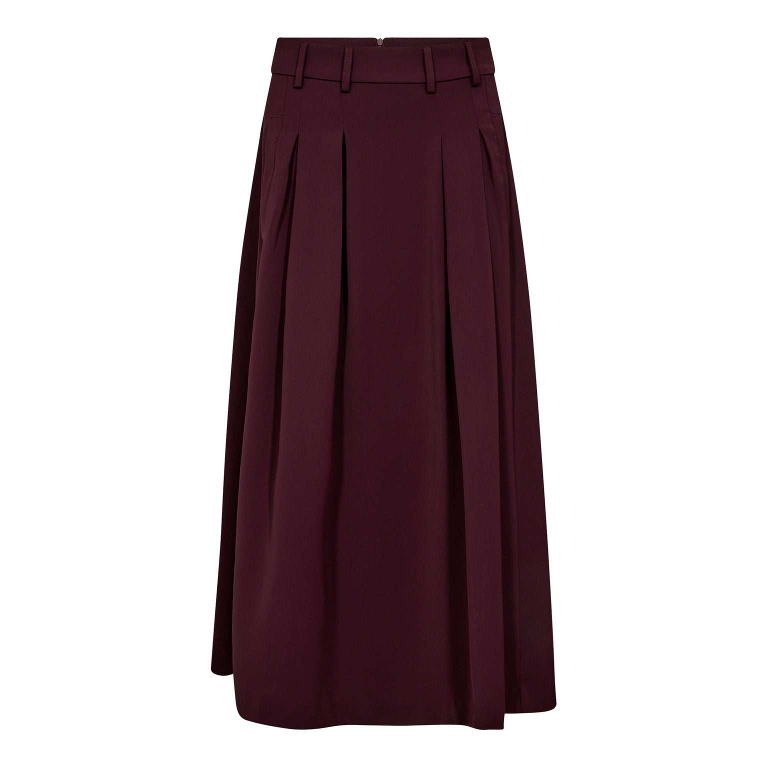 Anya pleat skirt - Winered