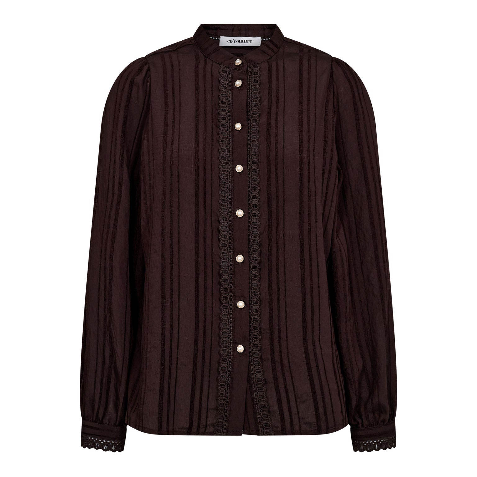 KesiCC Lace Shirt - Dark Brown