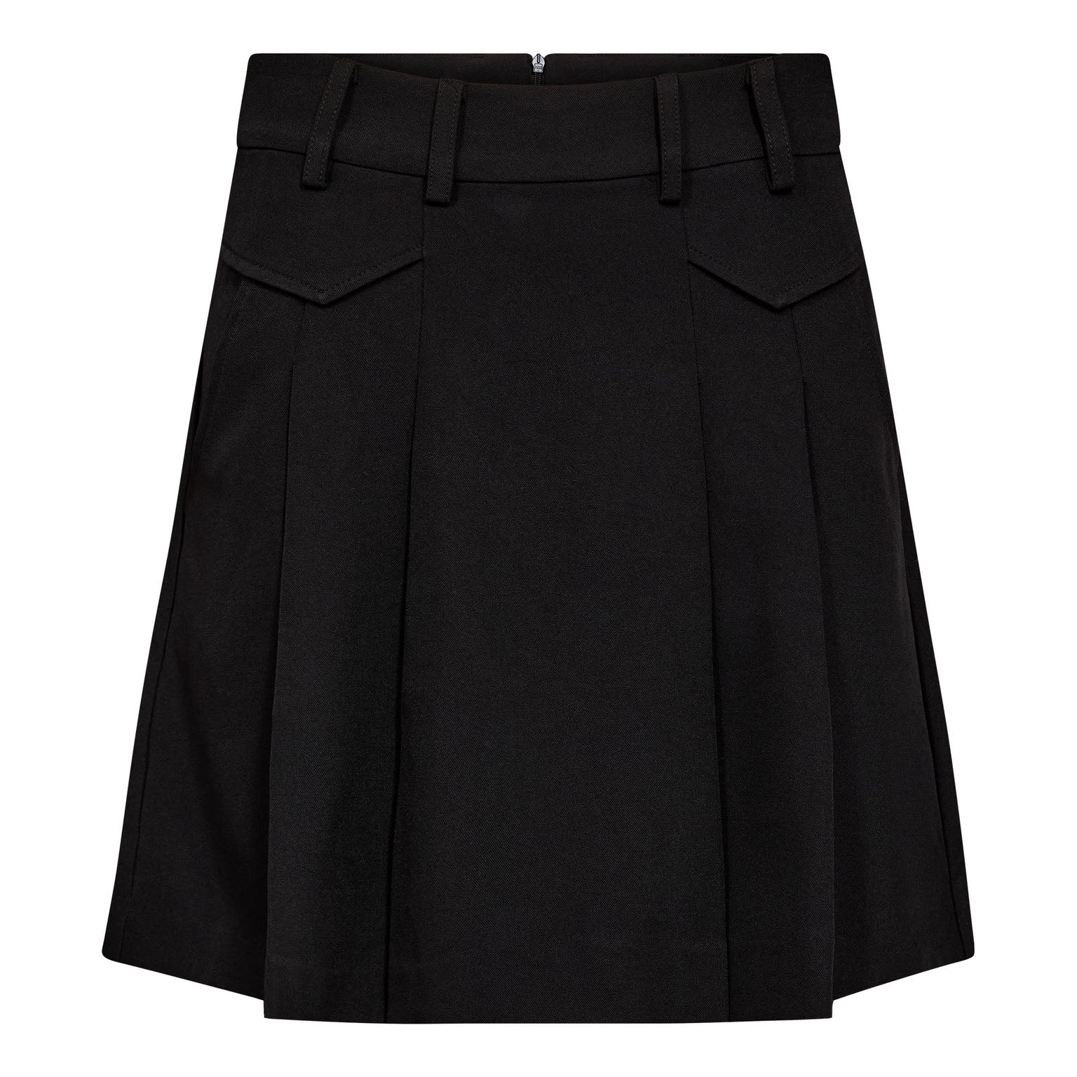 LunaCC Pocket Pleat Mini Skirt - Black