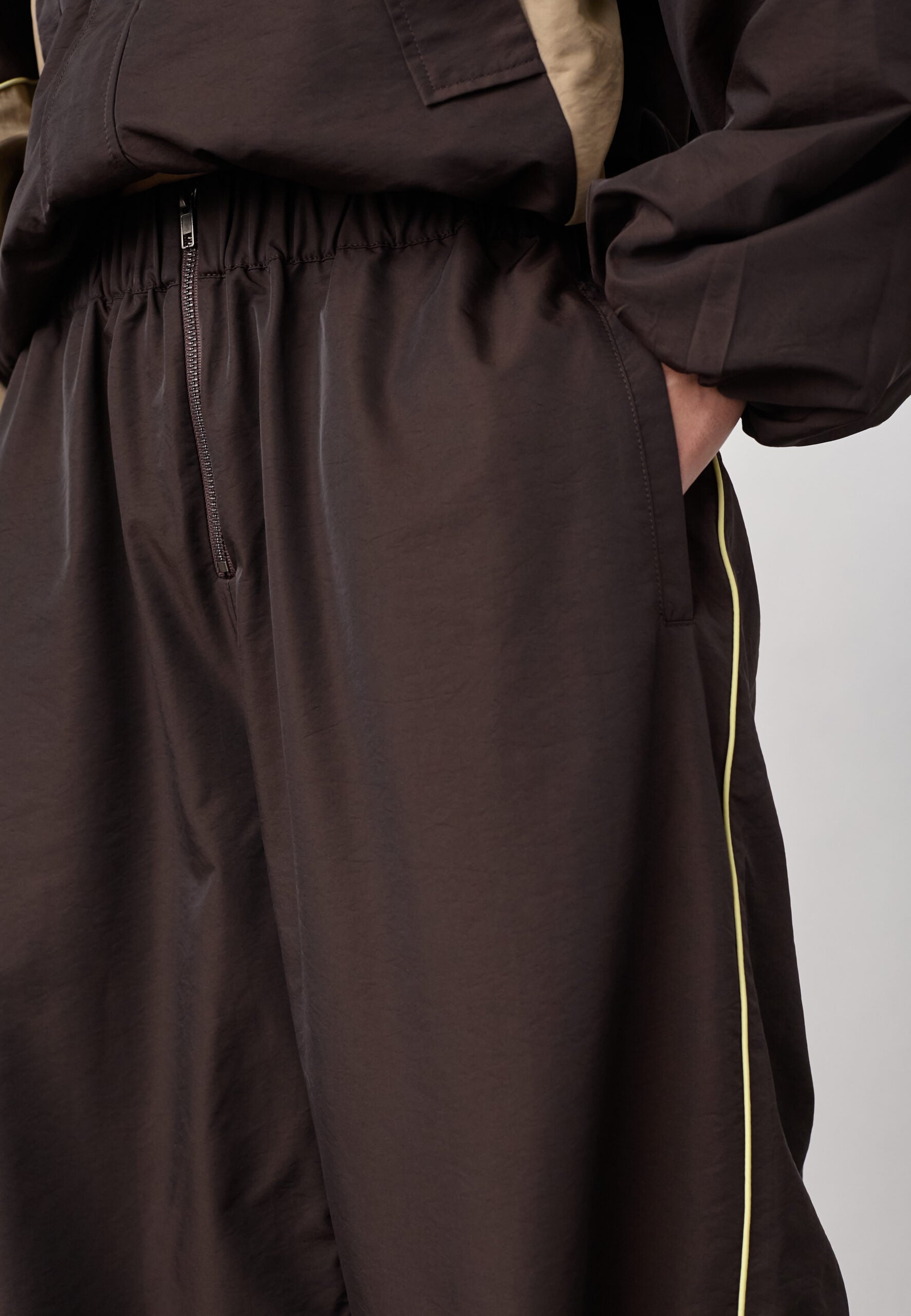 PREORDER-AloraCC Block Pant - Dark Brown
