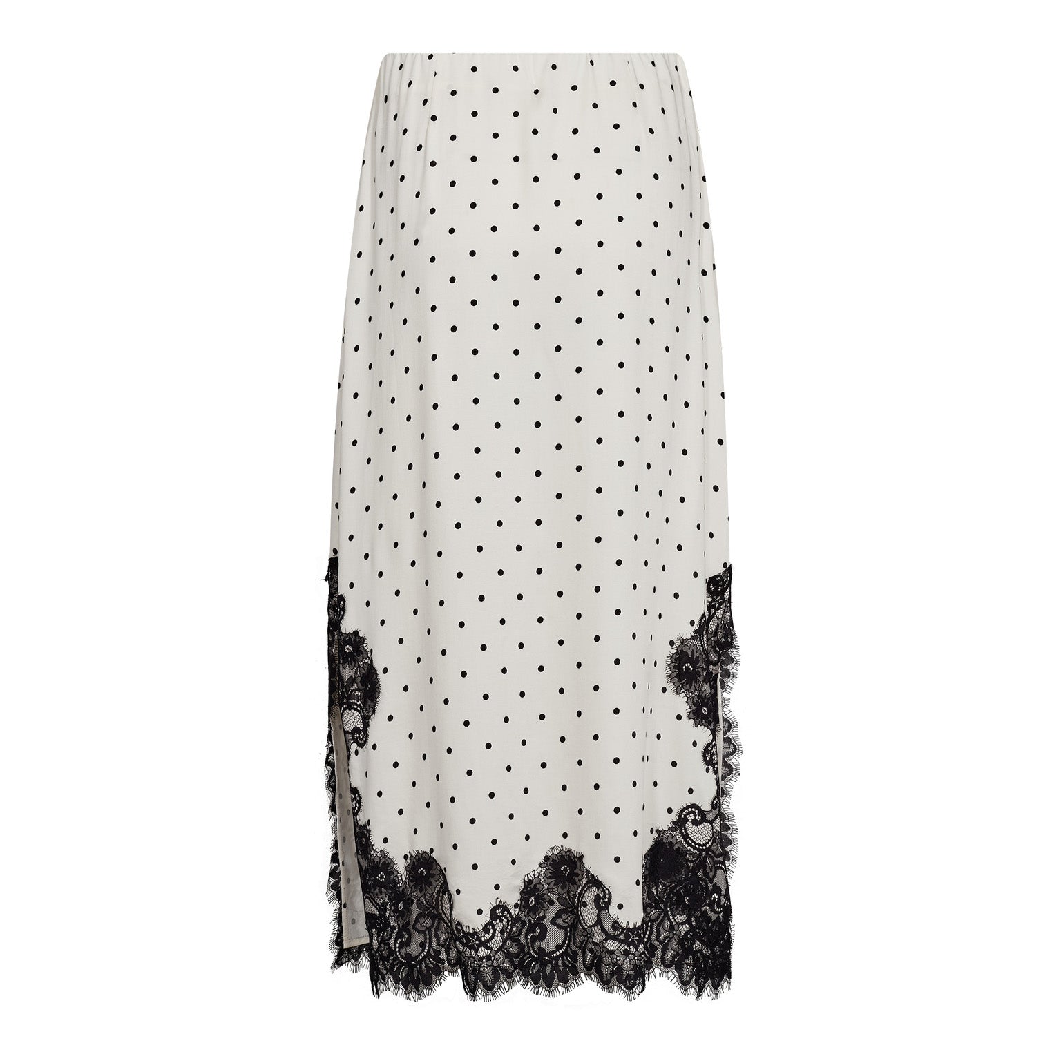 AmeliCC Dot Lace Skirt - Off White