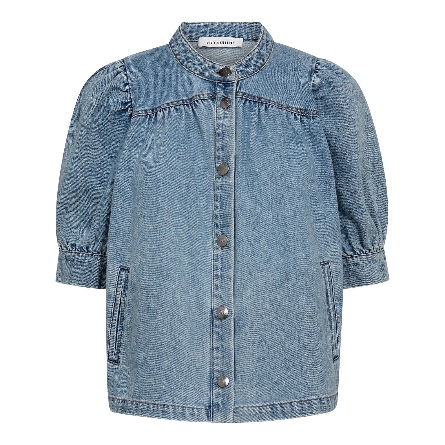 AsjaCC Denim Blouse - Denim Blue