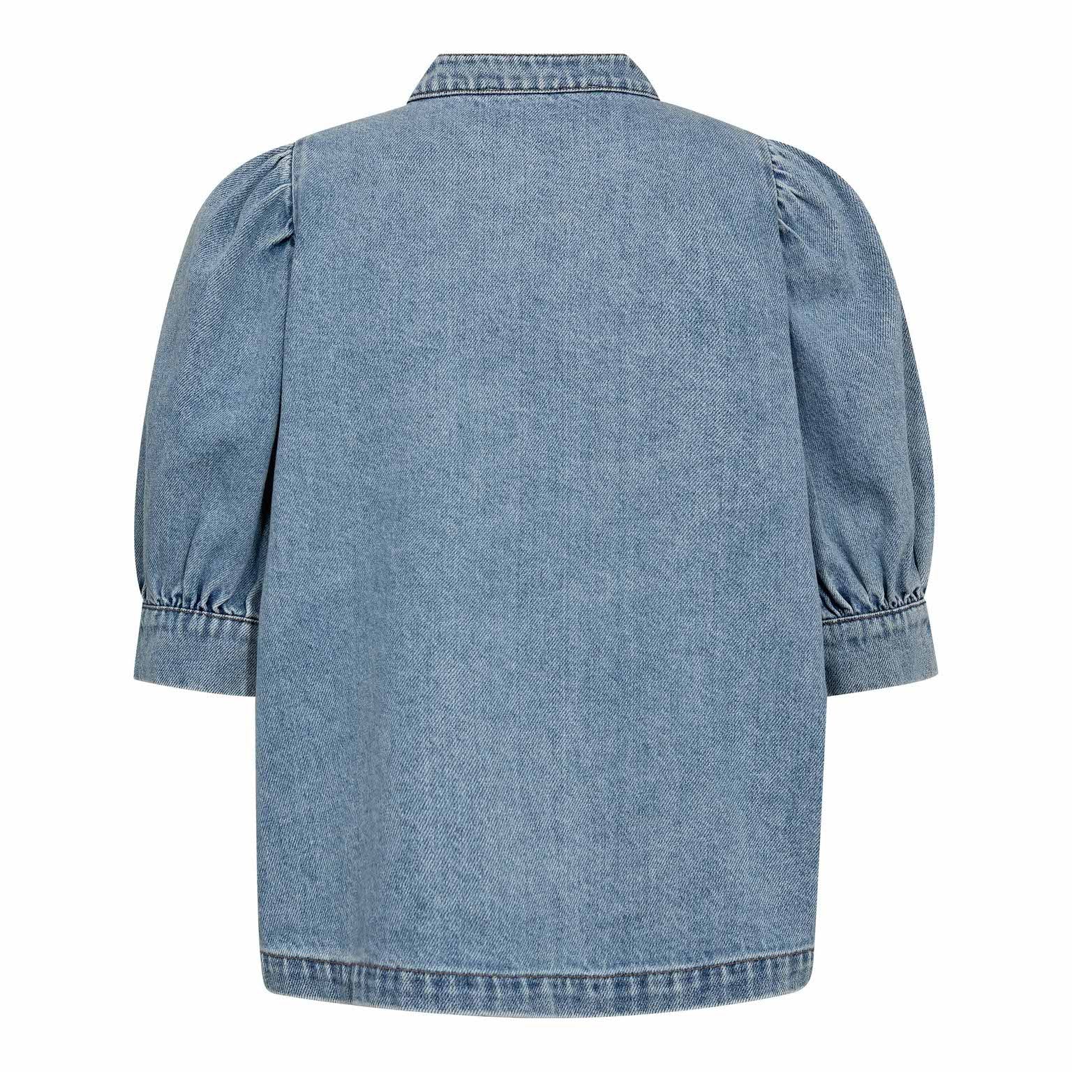 AsjaCC Denim Blouse - Denim Blue