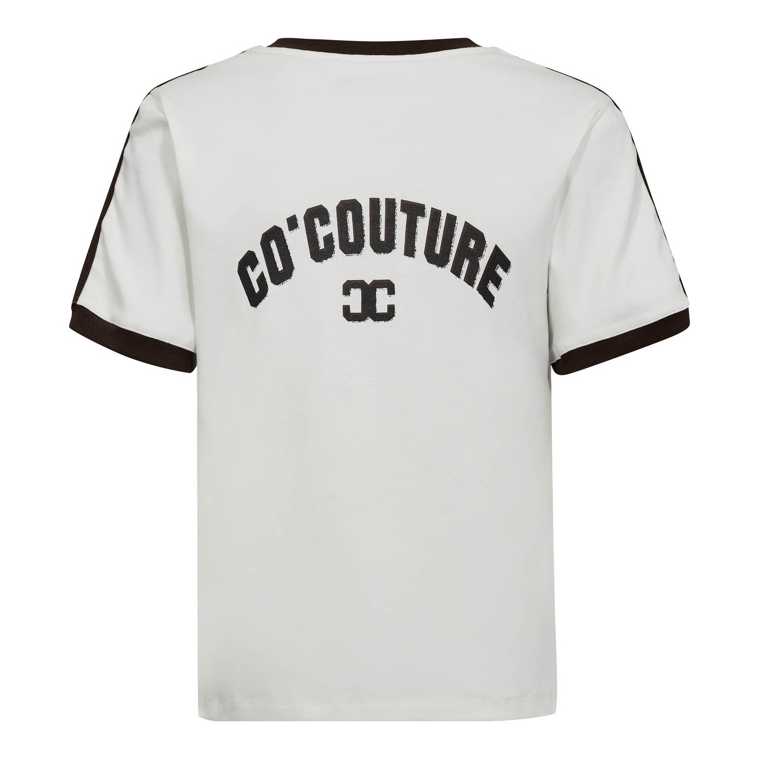 Edgecc Stripe V-Tee Offwhite Mocca