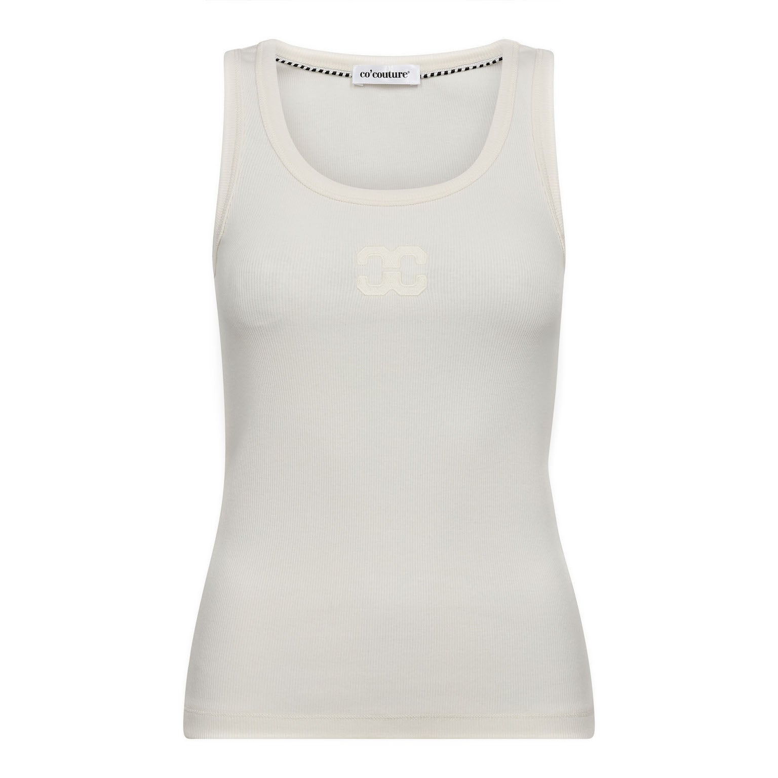 GrannyCC Rib Solid Tank - White