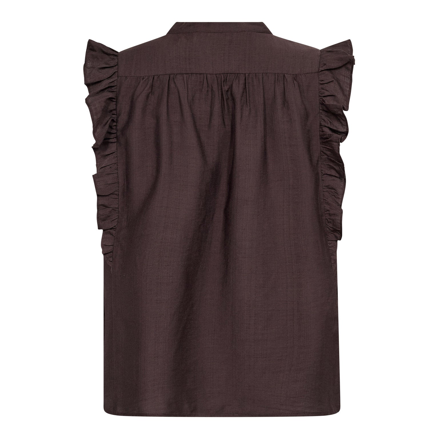 HeraCC Frill SS V-Top - Dark Brown