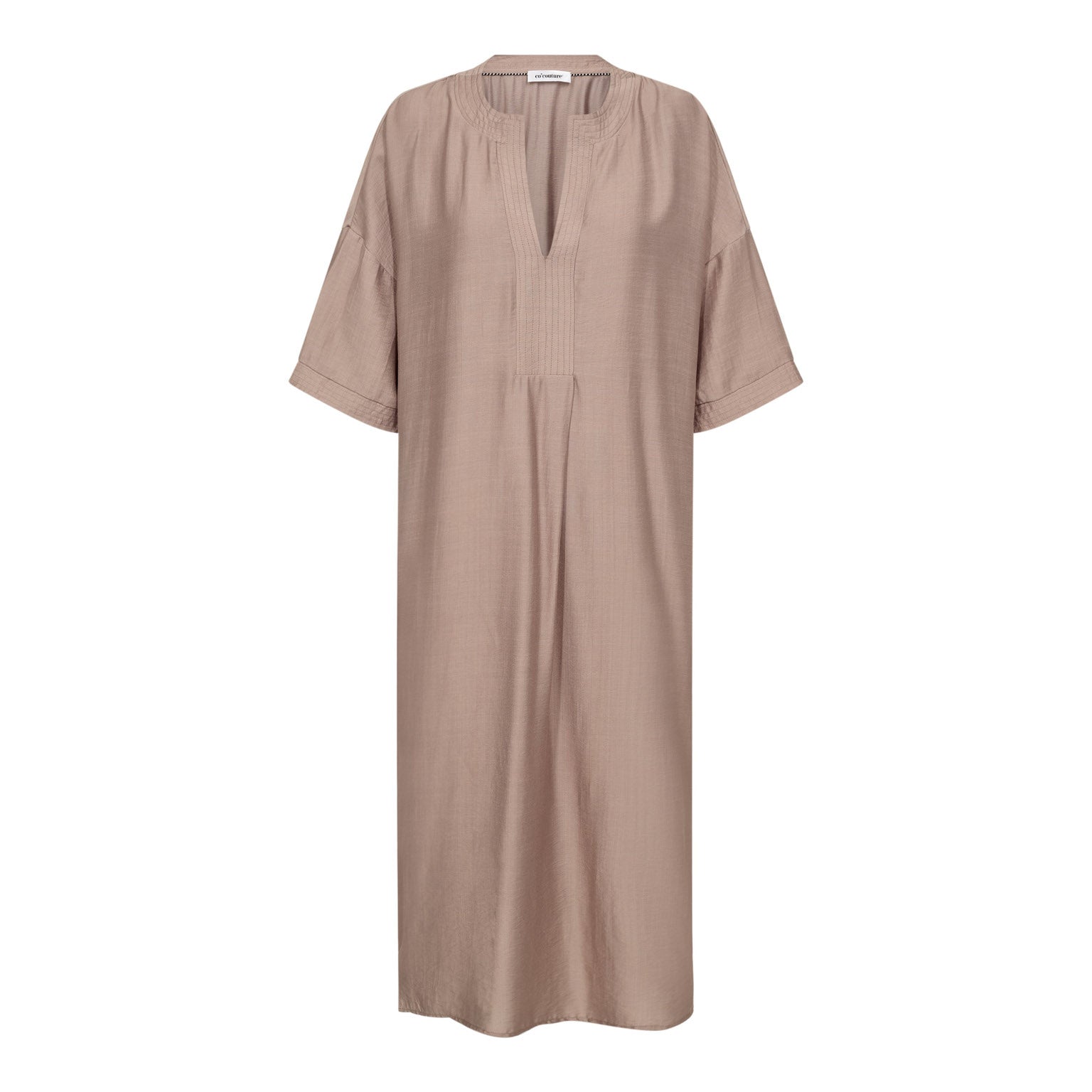 HeraCC Tunic V-Dress - Walnut