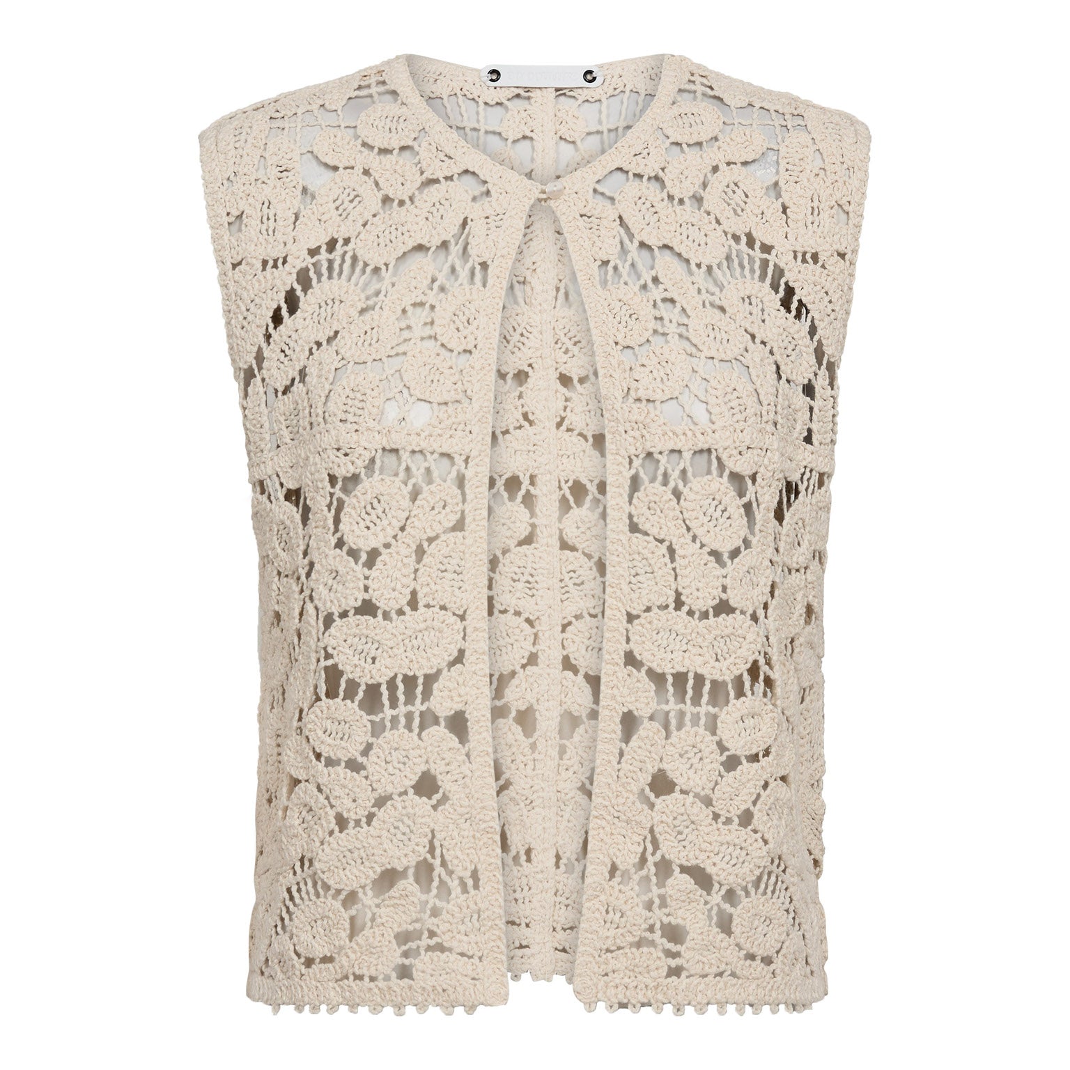 KellyCC Crochet Top - Bone