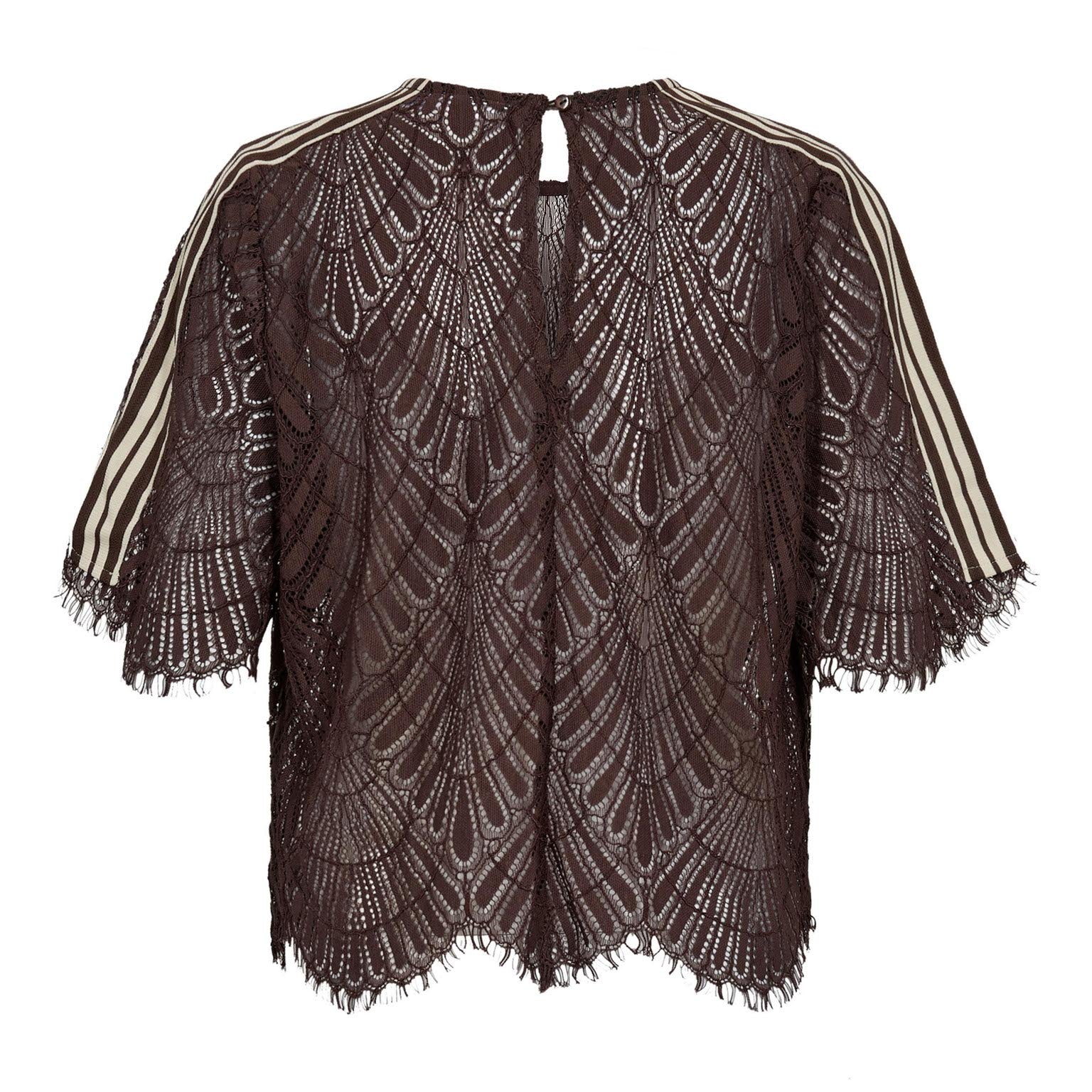 LetiCC Lace Blouse - Dark Brown