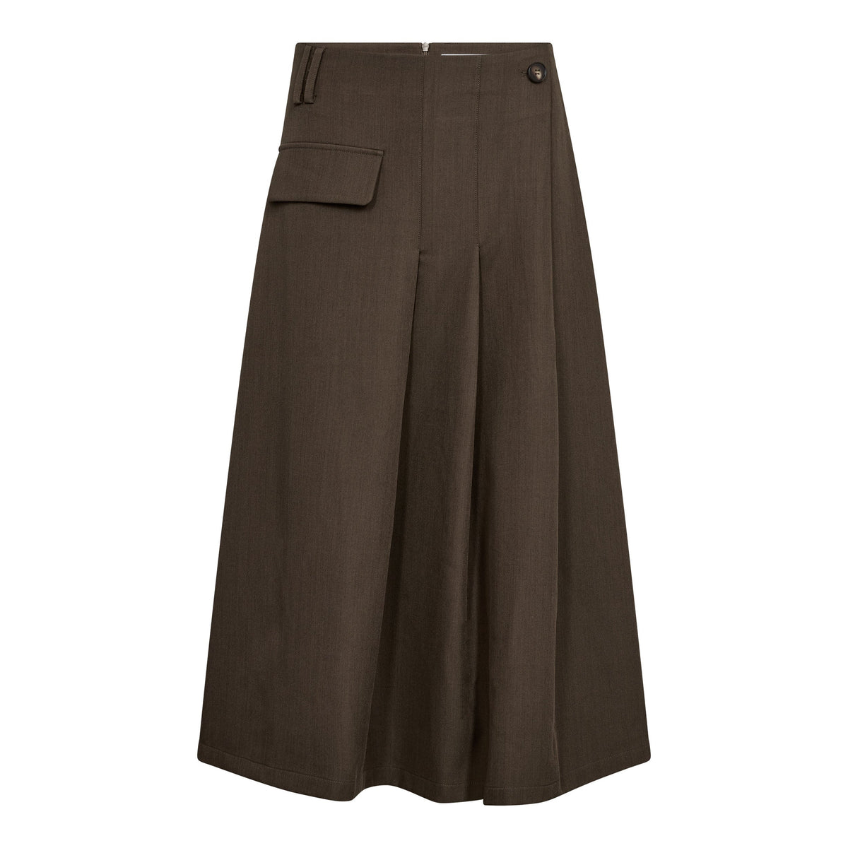 LunaCC Long Skirt - Dusty Army